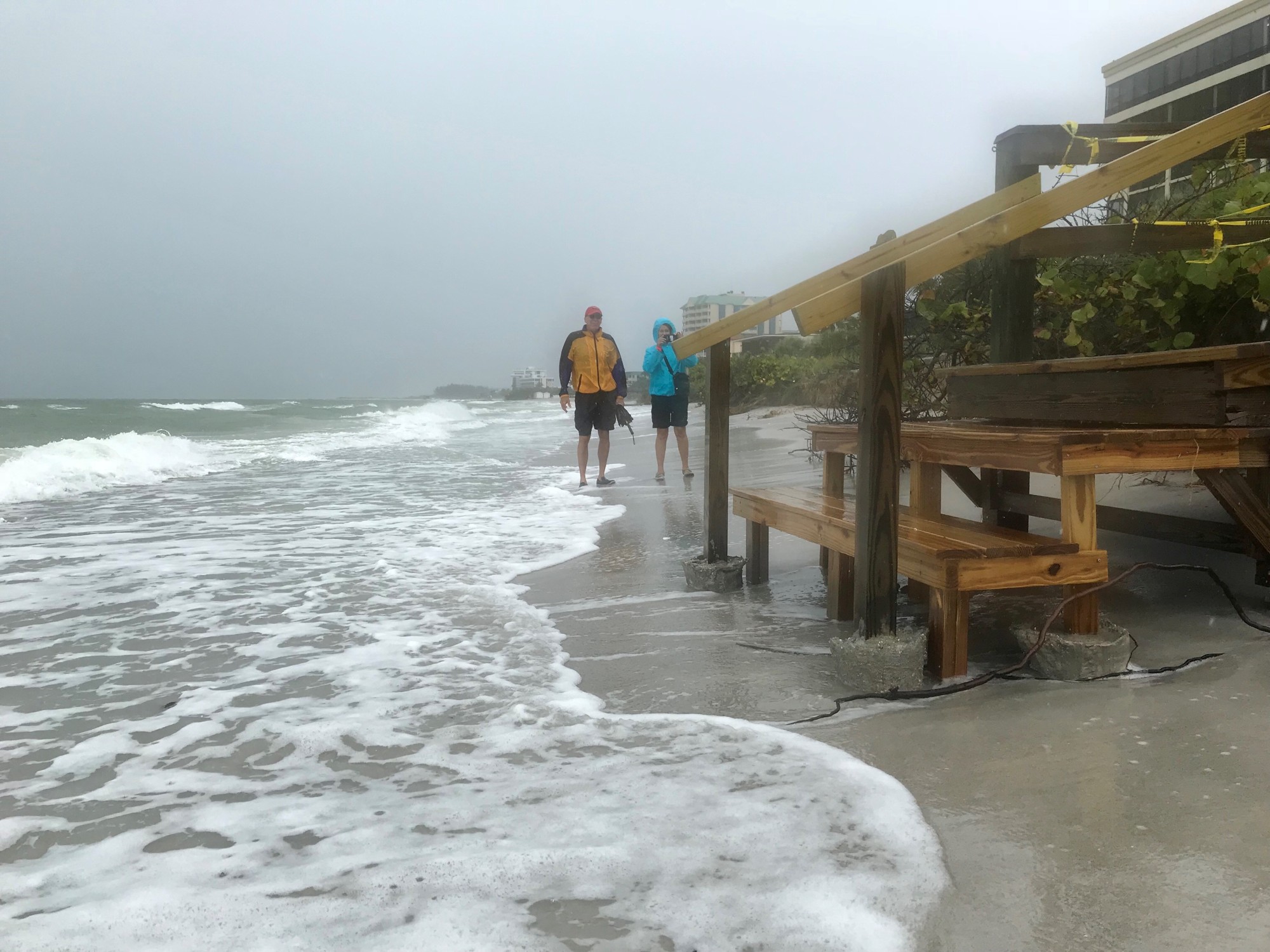 This photo of Lido Beach was taken in May 2018, during the offshore passage of Subtropical Storm Alberto. (City of Sarasota photo)