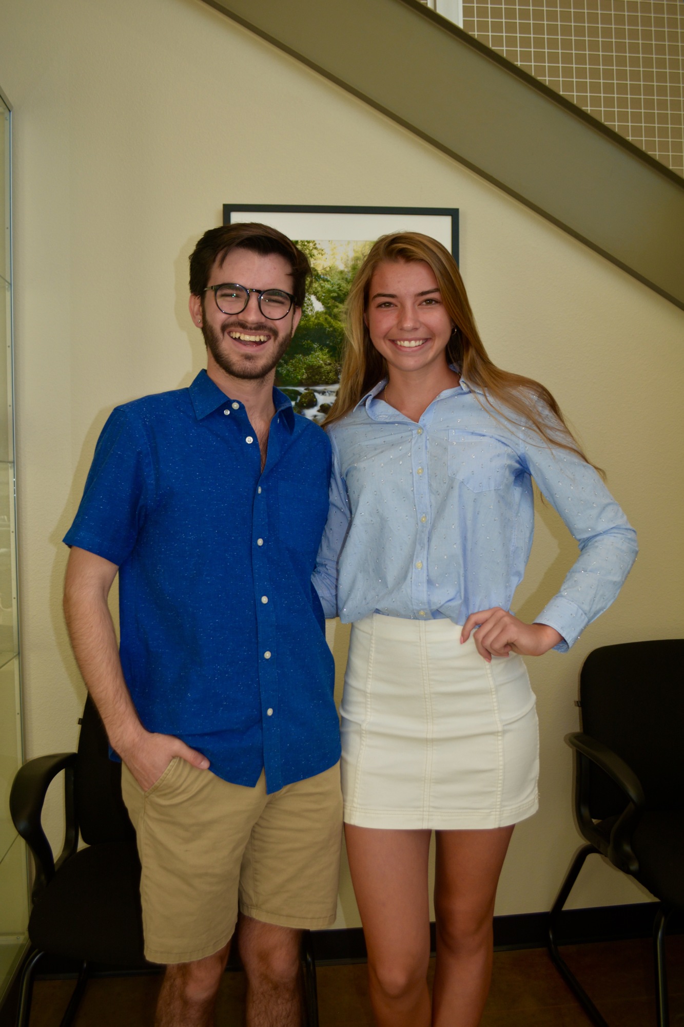 Dante Garcia and Taylor Sawyer are seniors at Sarasota High School who will be completing the Cambridge AICE program this year.