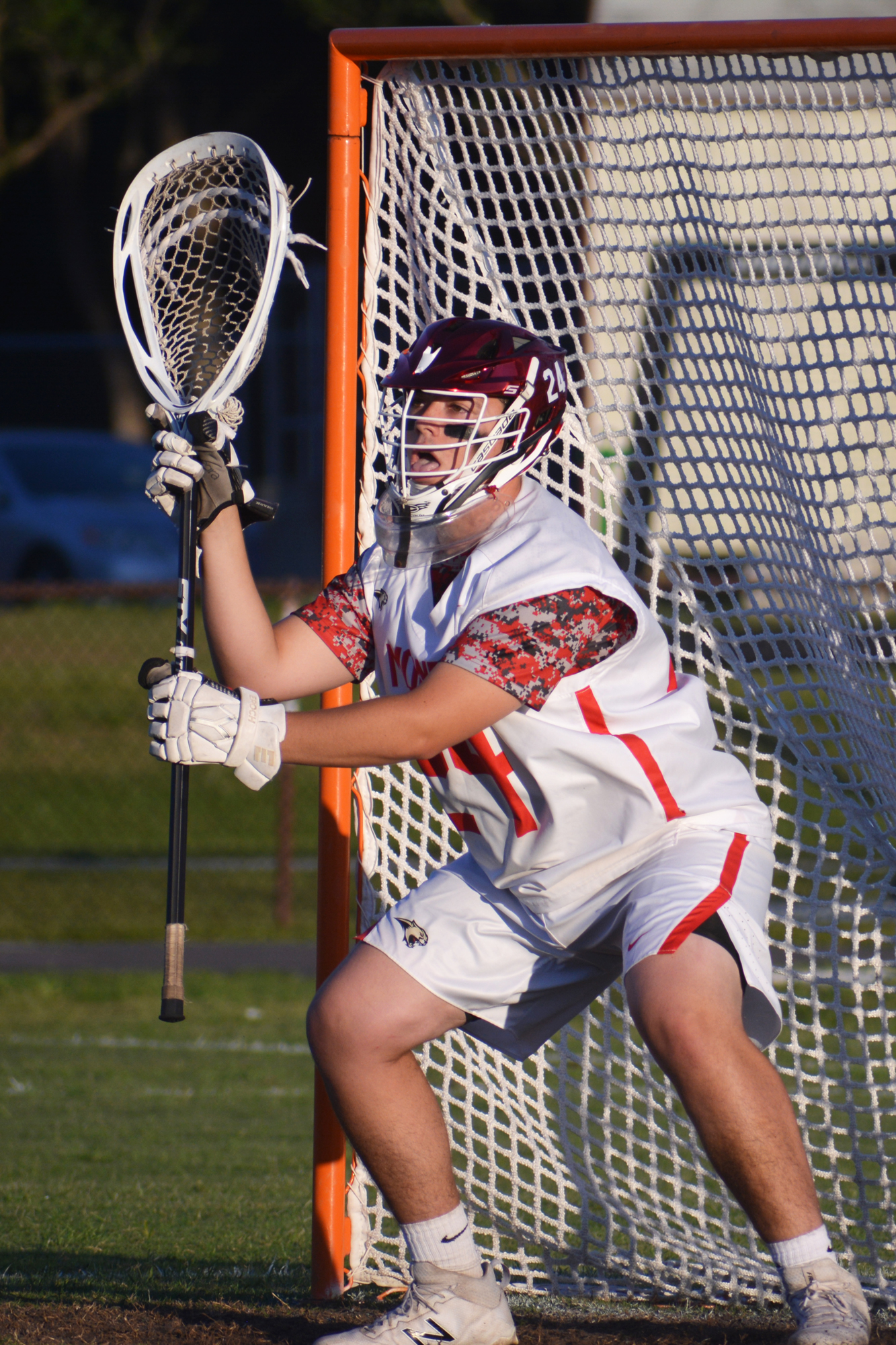 Nick Petrucelli is a senior leader in goal for the Cougars.