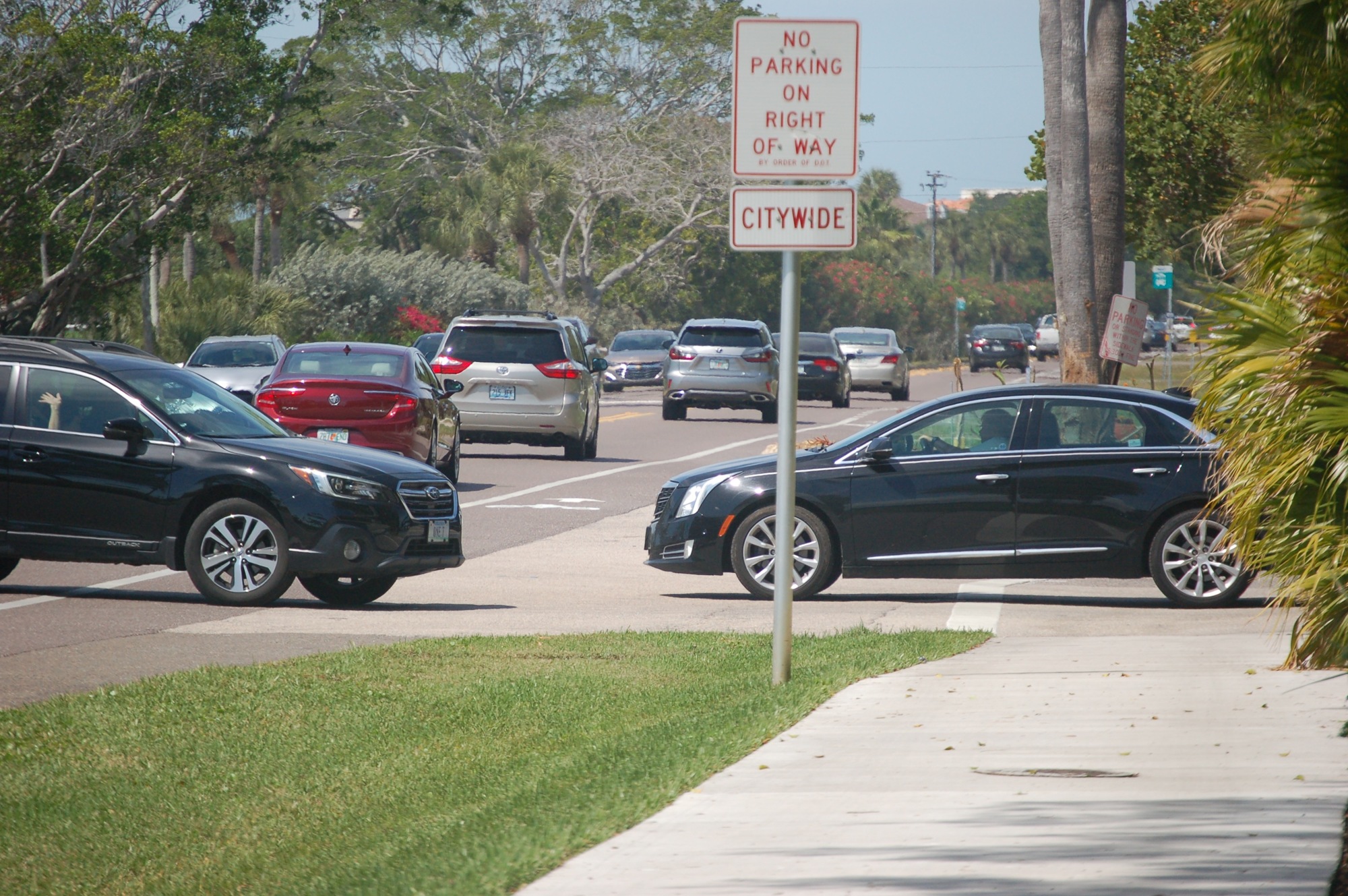  Seasonal traffic, such as this scene in March, is  a consistent complaint among Longboat Key residents and visitors.