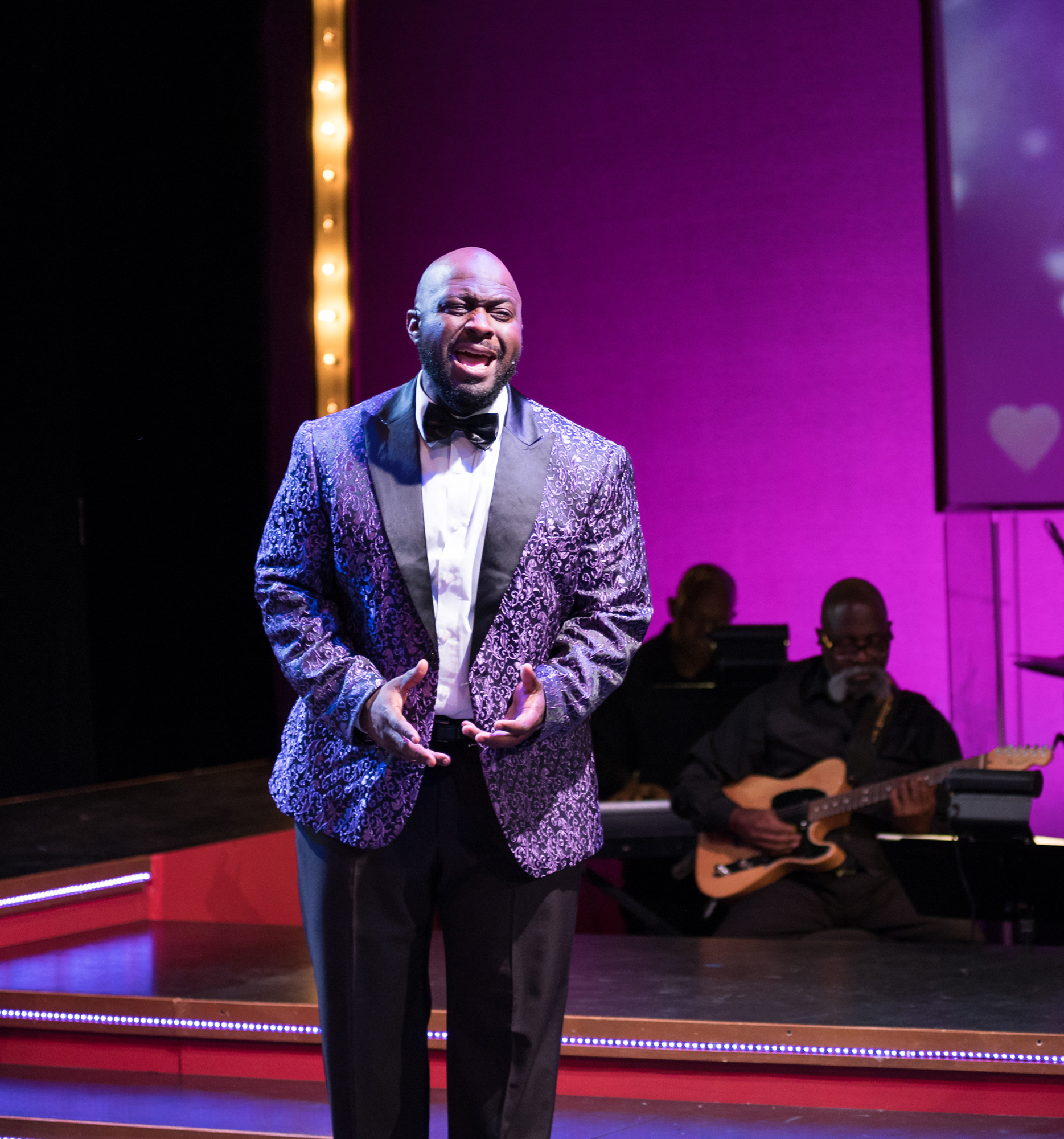 Leon S. Pitts II, a founding member of WBTT, performs in a Soul Crooners show at Westcoast Black Theatre Troupe’s 170-seat theater. Courtesy photo