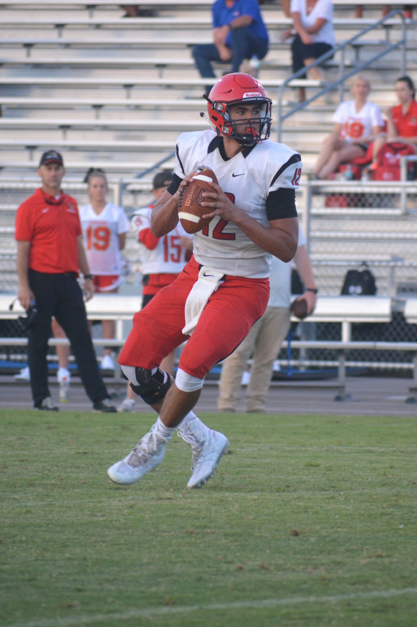 Cardinal Mooney quarterback Ryan Bolduc had three total touchdowns against Sarasota.
