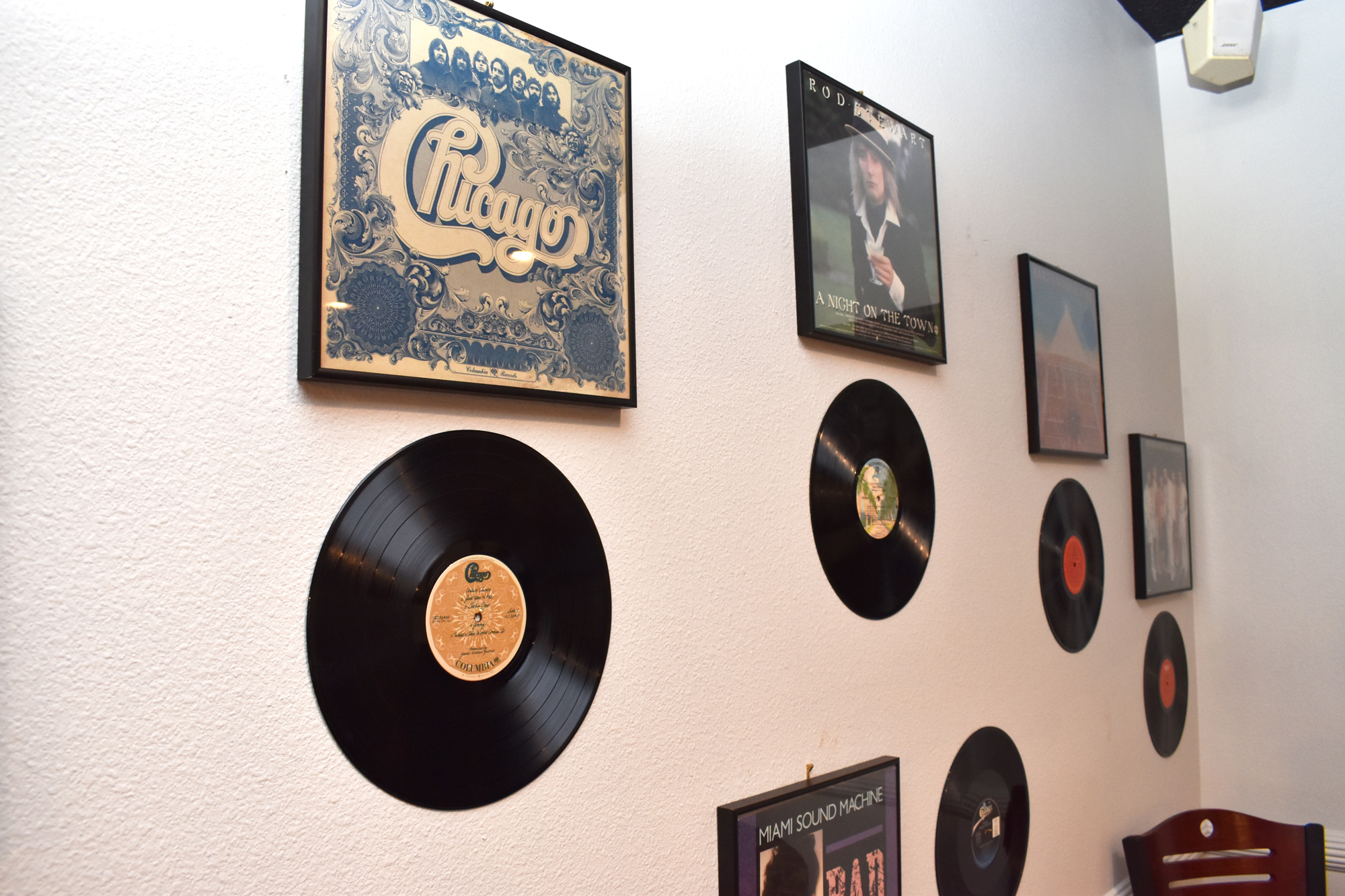 The walls of The Venue are lined with music memorabilia. Photo by Niki Kottmann