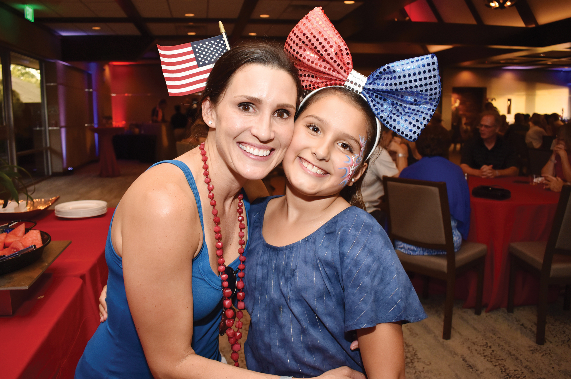 Keely and Savannah Torres at Selby Gardens’ All-American BBQ in 2017.