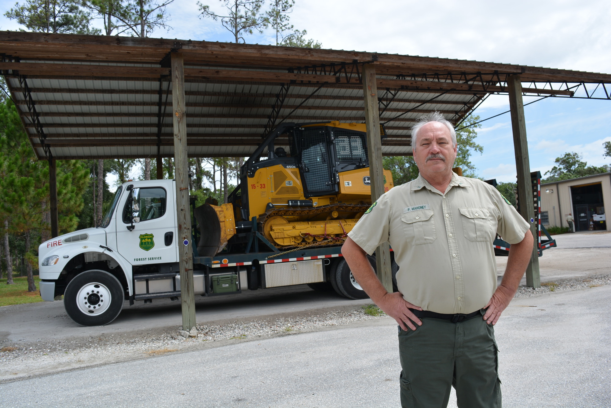 Florida Fire Service Myakka River District Public Information Officer Patrick Mahoney said the service uses tractors to clear paths for brush trucks or to help prevent fires from spreading.