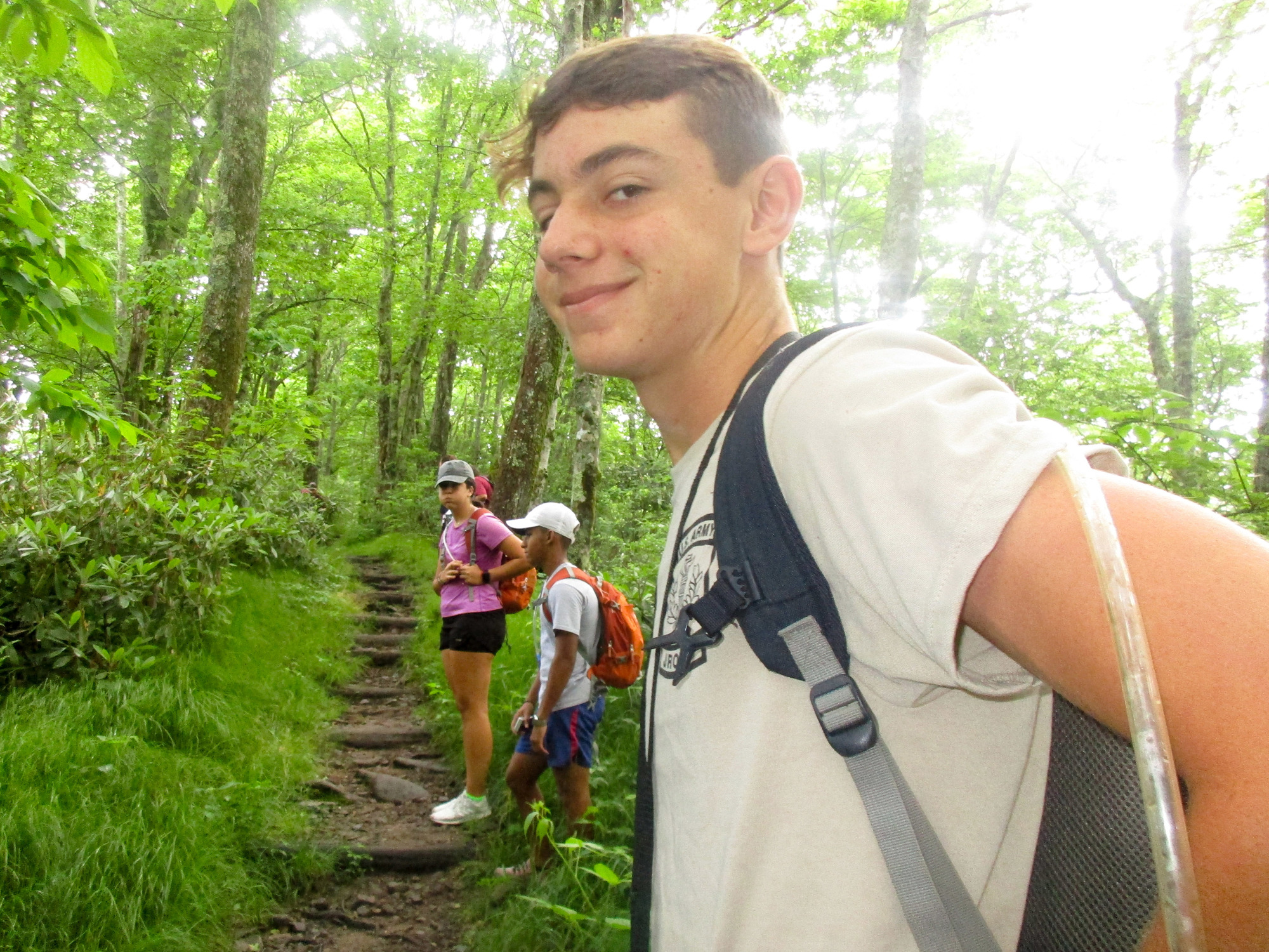 Fifteen-year-old Ben Wamsley and members of his squad headed up to Ramsey Cascades. Courtesy photo.
