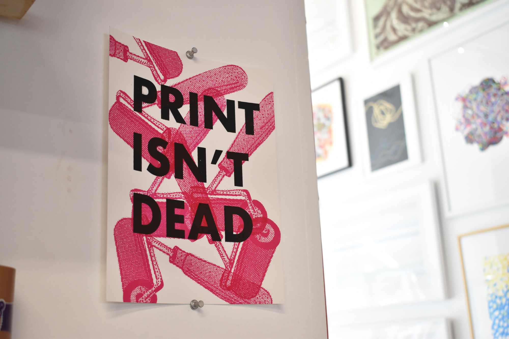 Chris Schumaker — like many journalists — is a big believer that print isn't dead.  Photo by Niki Kottmann