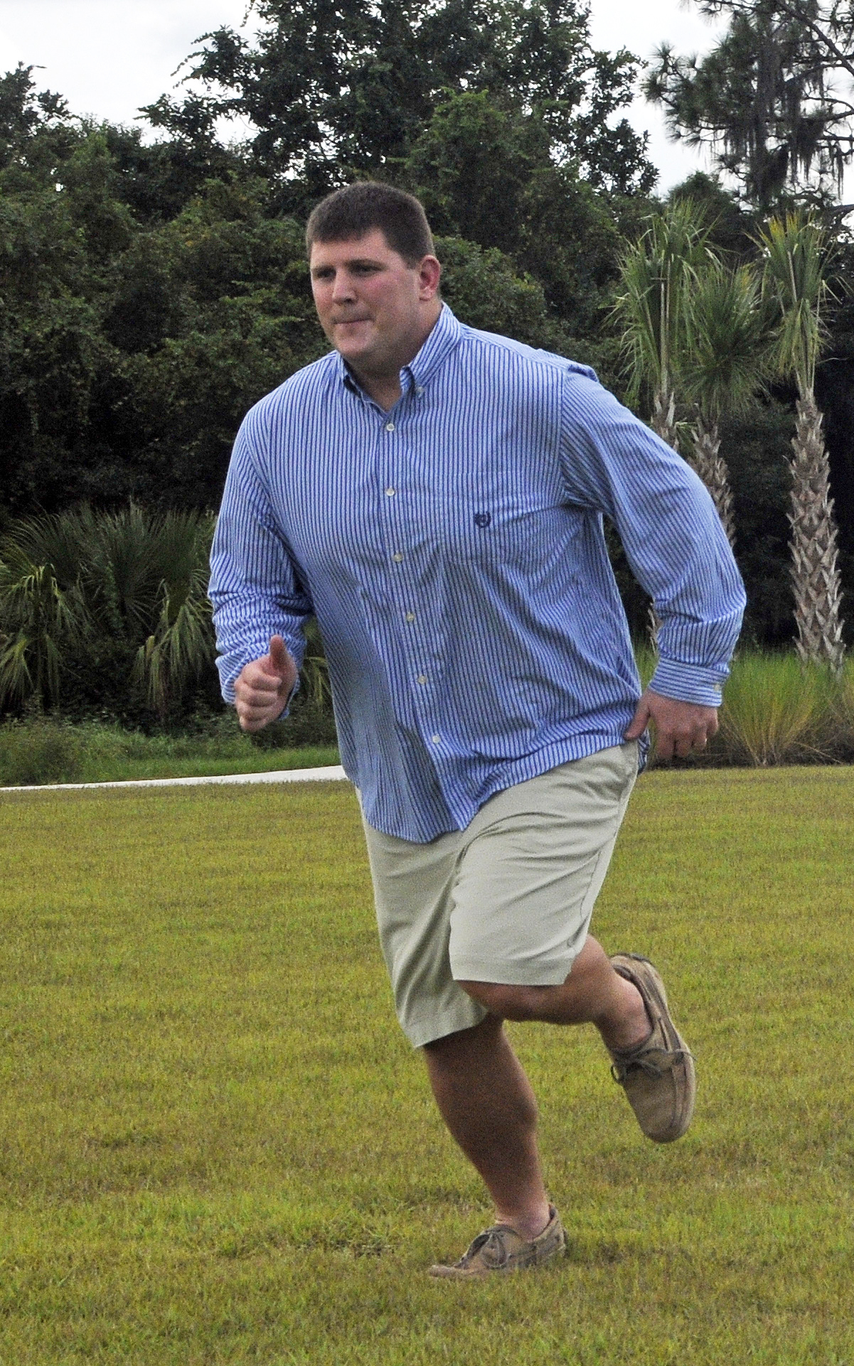 Chris McComas, seen running to track down a kickball, is  working with Lakewood Ranch to bring more sports facilities to the area. File photo.