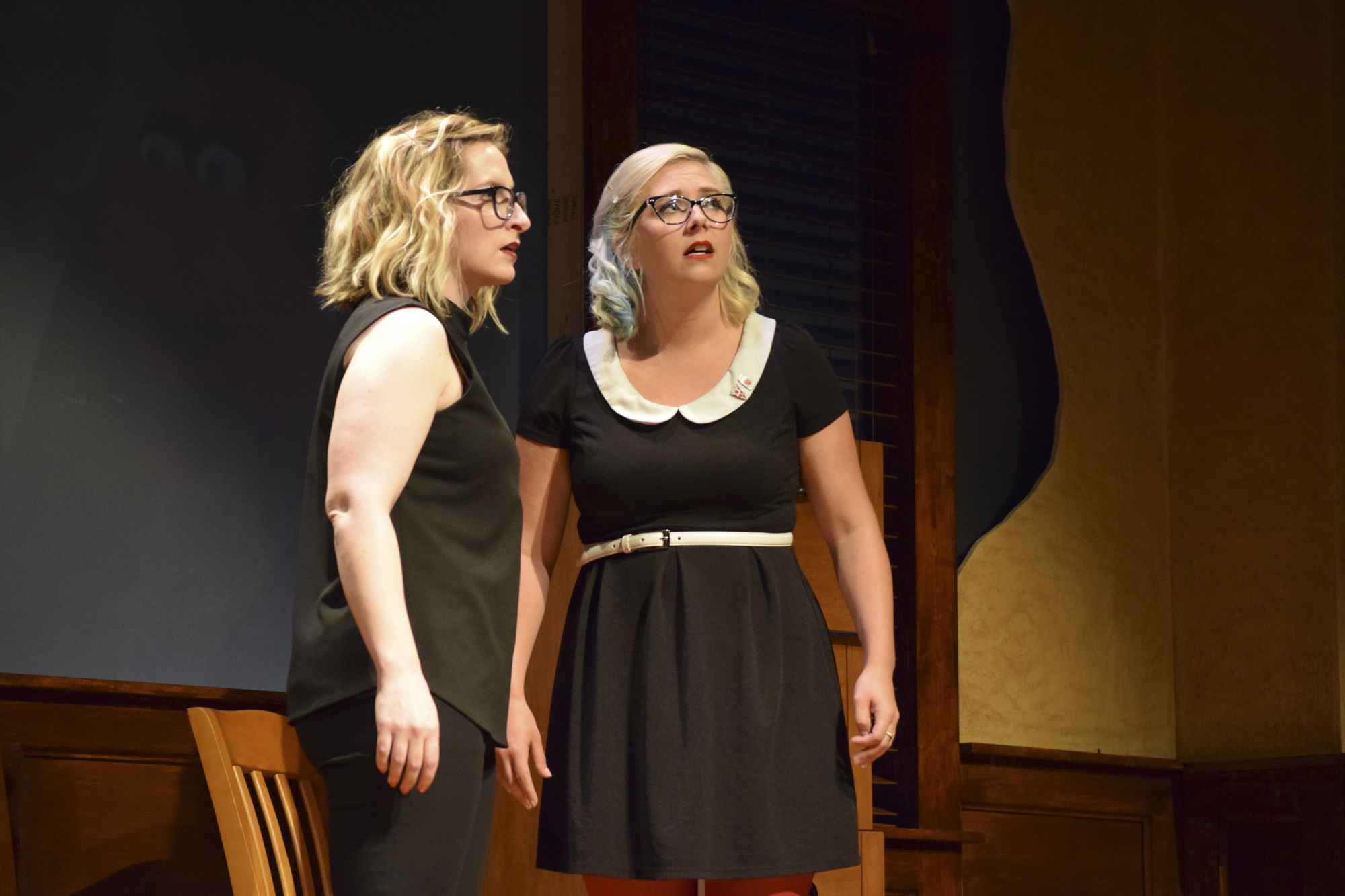 Katie Dufresne and Stacey Smith, the two members of Brouhaha, perform at the 2017 Sarasota Improv Festival. Courtesy photo