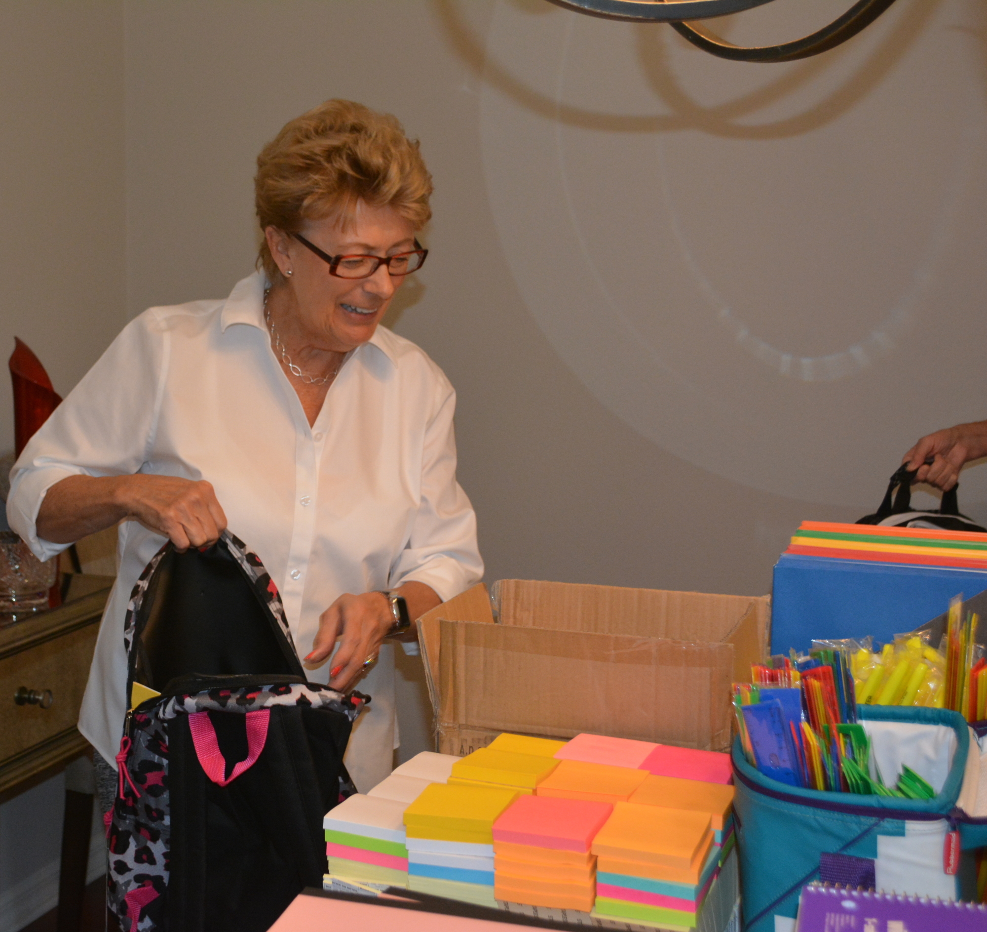 Country Club's Judy Balmer took over the Back-to-School Backpack Event in 2017 and continues to be the event chair.
