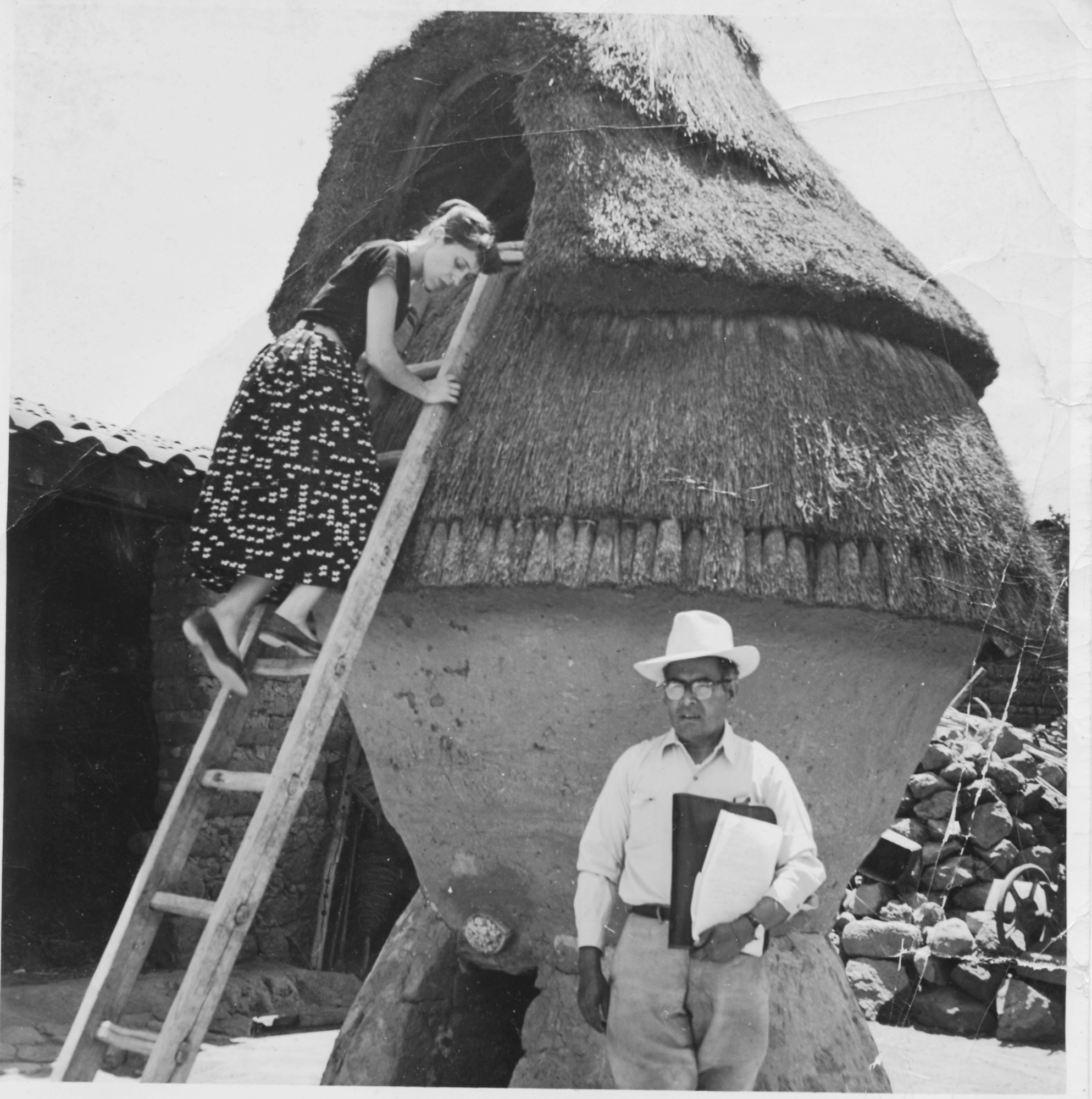 Dora Walters during one of her trips to check on work going on in Mexico.