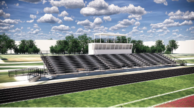 A new set of stadium seats will increase the complexes capacity by 300. Photo courtesy