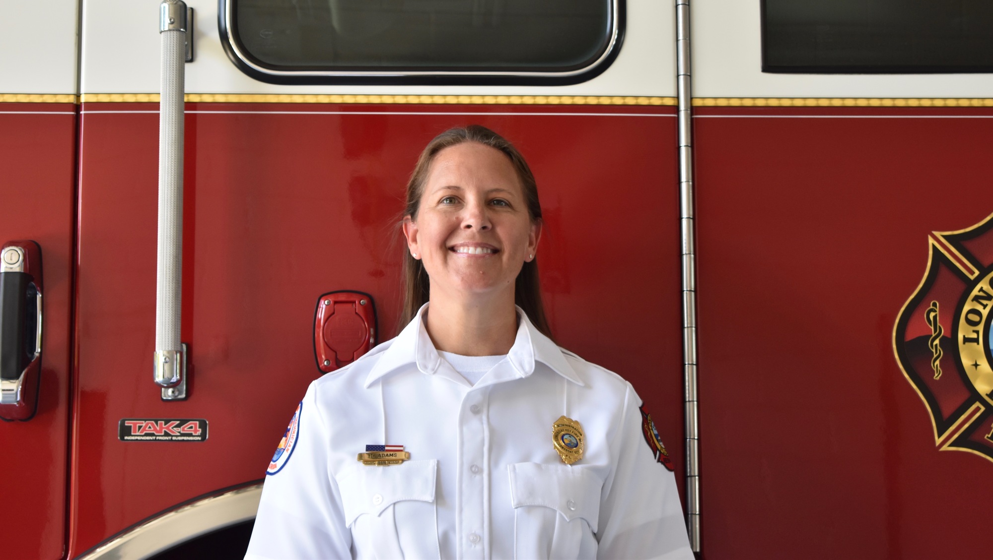 Adams didn't know she wanted to work in emergency services at first, but she's made a career of it since she began.