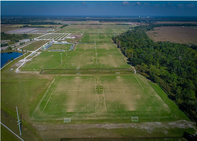 Premier Sports Campus was acquired by Manatee County in 2017. It includes about 140 acres with 23 multipurpose fields for soccer and other sports. Courtesy photo.