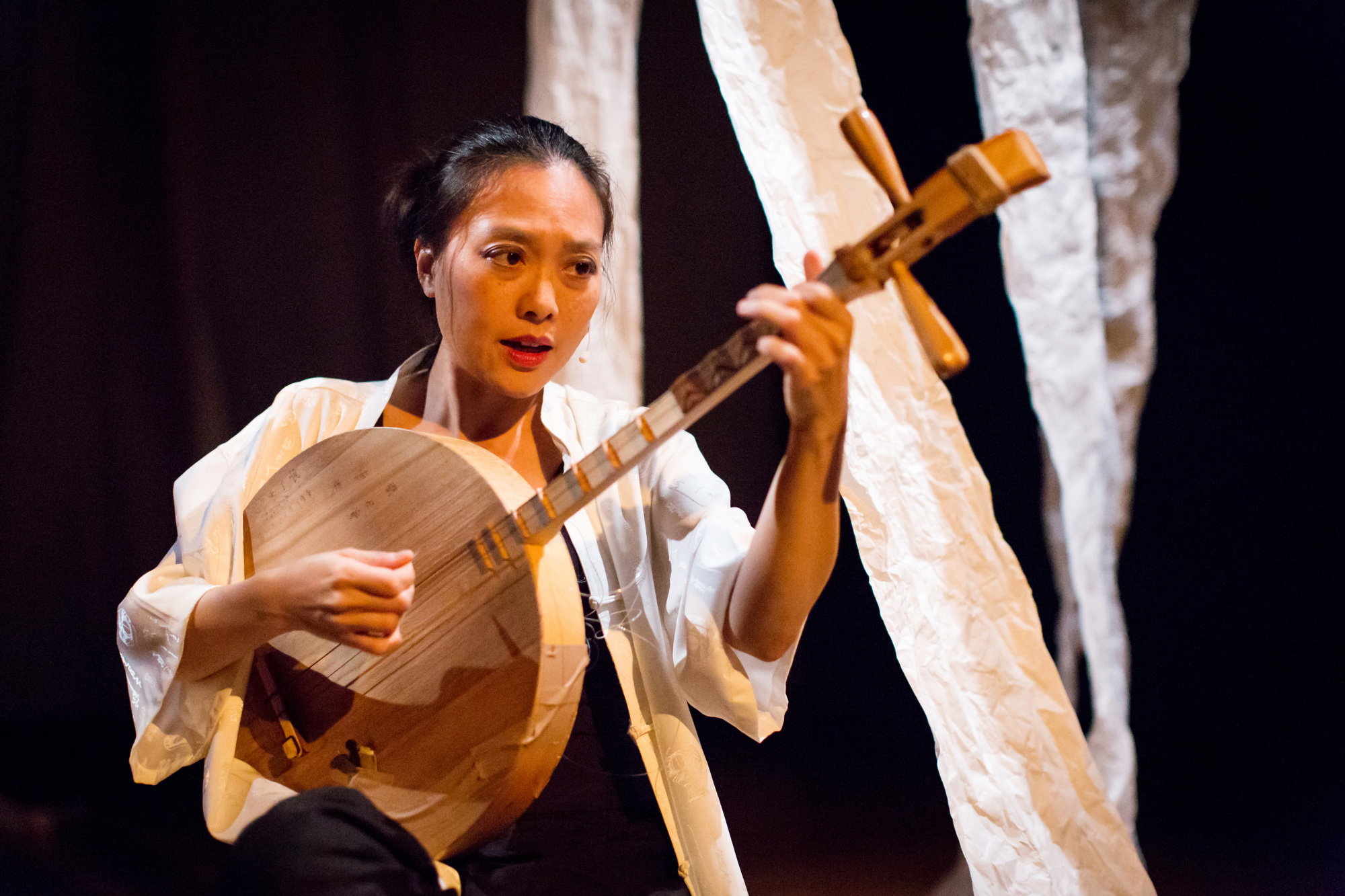 Jen Shyu is a composer, multi-instrumentalist, dancer and vocalist who will perform “Nine Doors” at 8 p.m. Jan. 18 at Club Sudakoff. Photo courtesy Lynn Lane