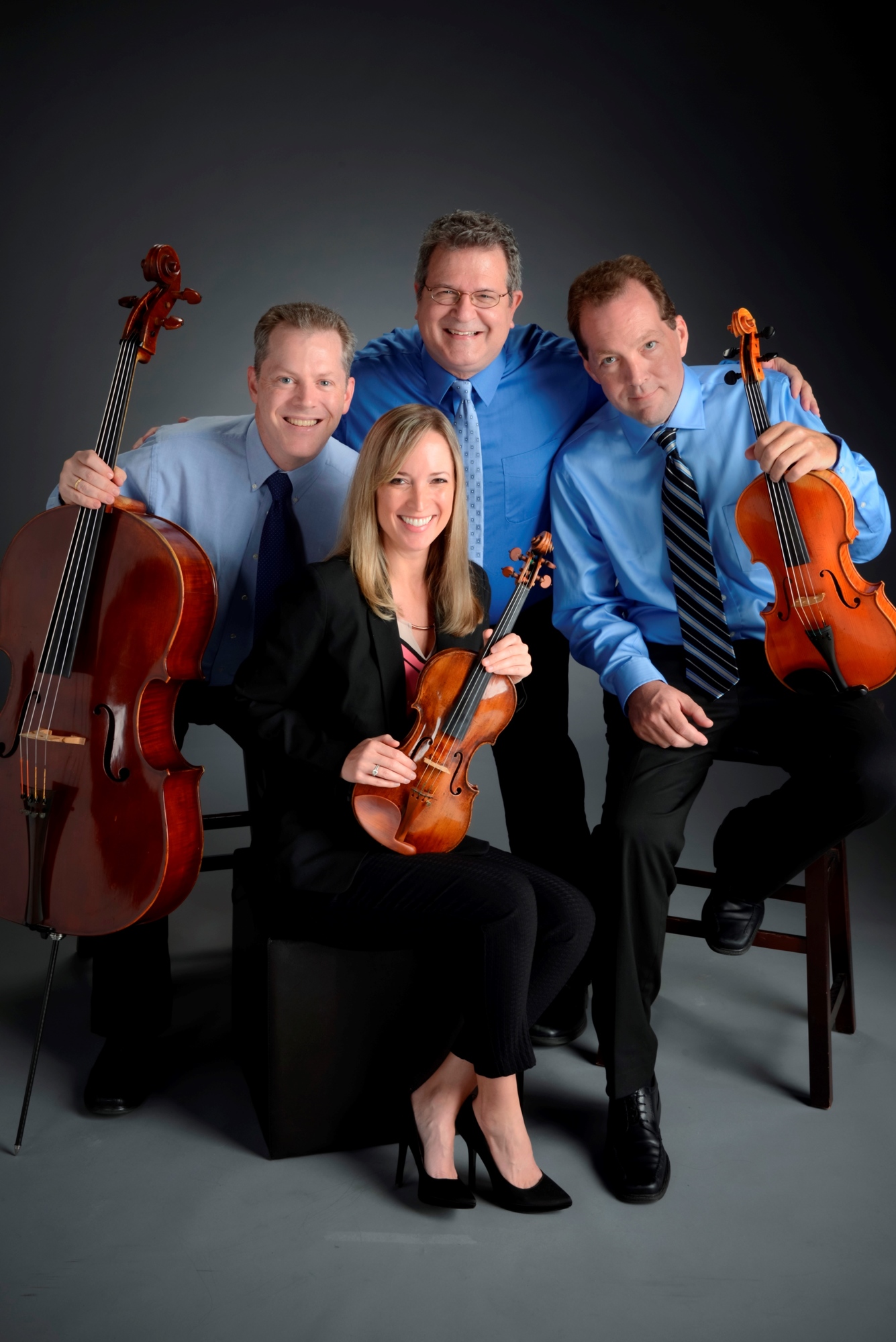 Sarasota Orchestra Piano Quartet includes violinist Jennifer Best Takeda, violist Matthew Pegis, cellist Christopher Schnell and pianist Jonathan Spivey. Courtesy photo
