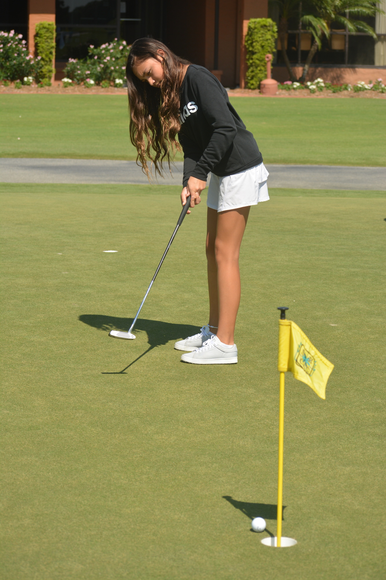 Alana Kutt, here practicing her putting, can advance to play at the Masters if she wins the regional tournament Sept. 28 at TPC Sawgrass.