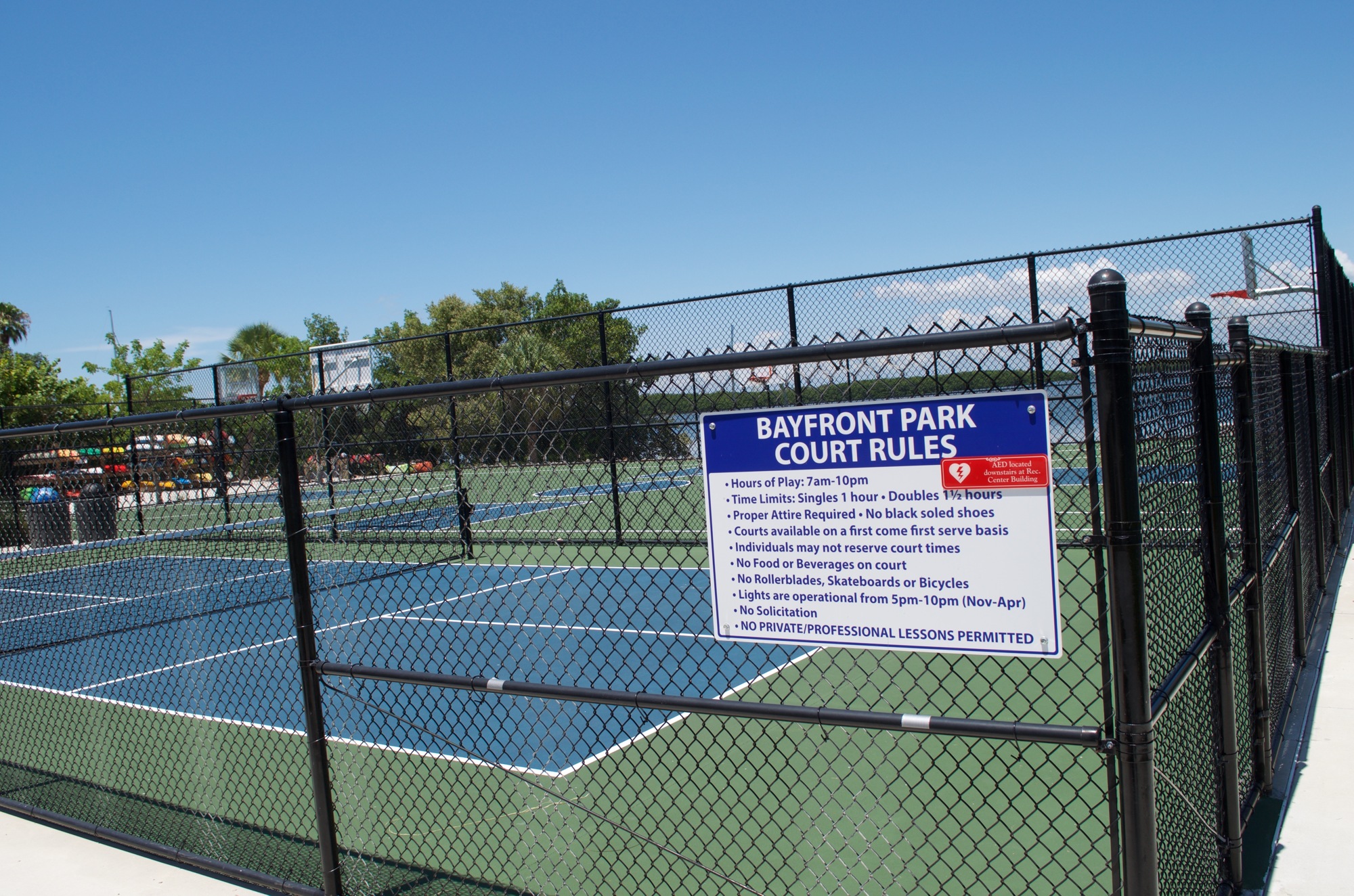 The town has one dedicated pickleball court.