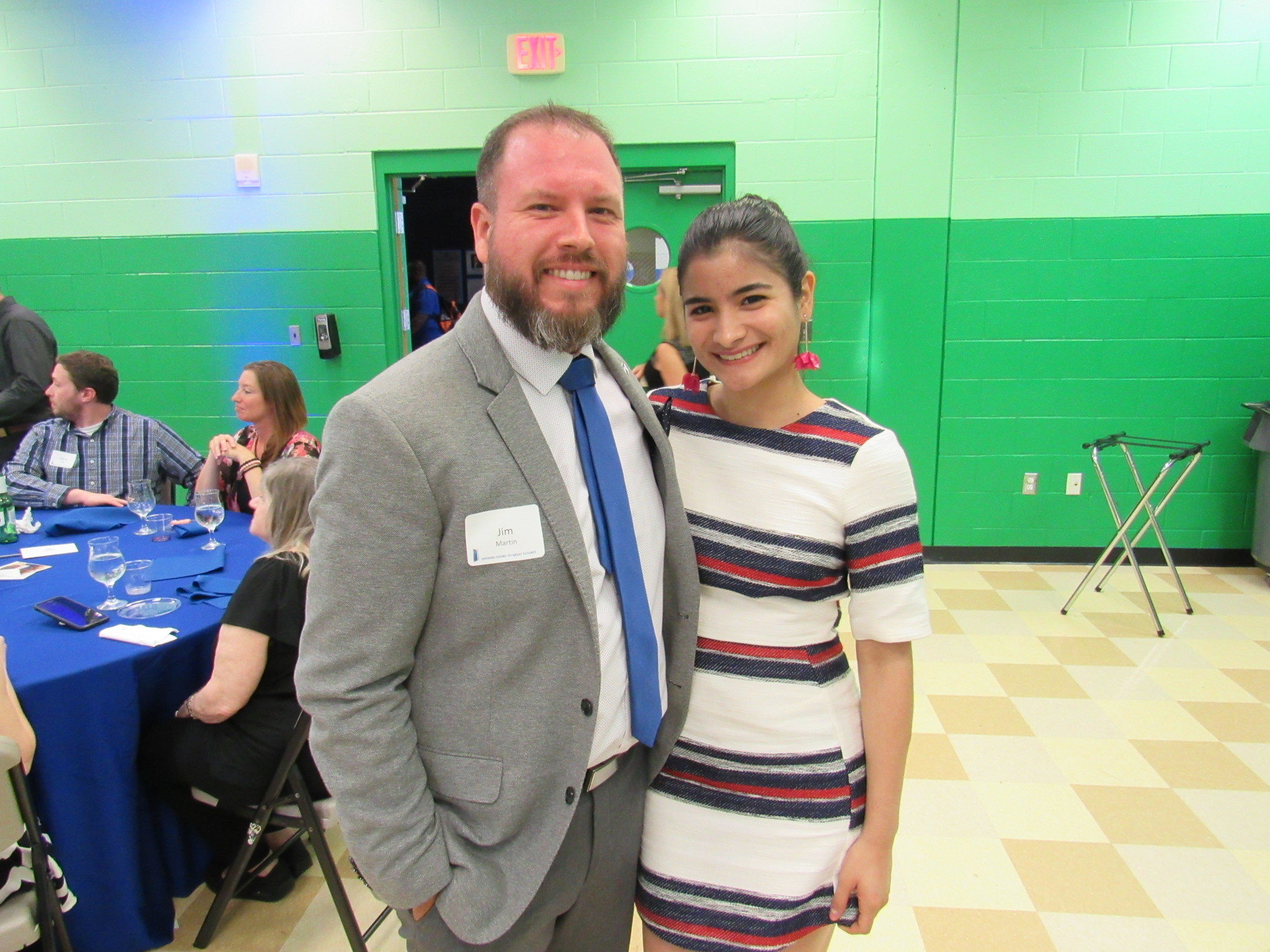 Jim Martin with Leonela Tase Sueiro, who is Boys & Girls Clubs of Sarasota County’s 2019 Youth of the Year.