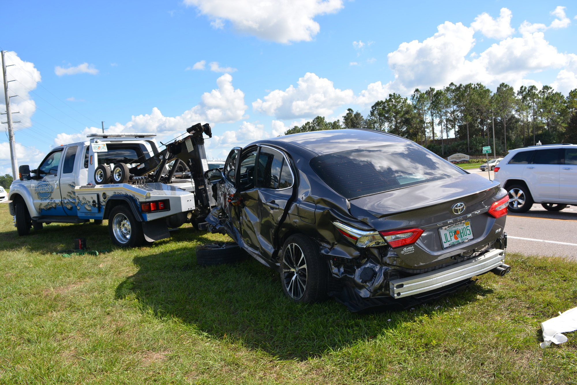 A vehicle was totaled during an accident Nov. 7 at State Road 70 and Post/Greenbrook boulevards.