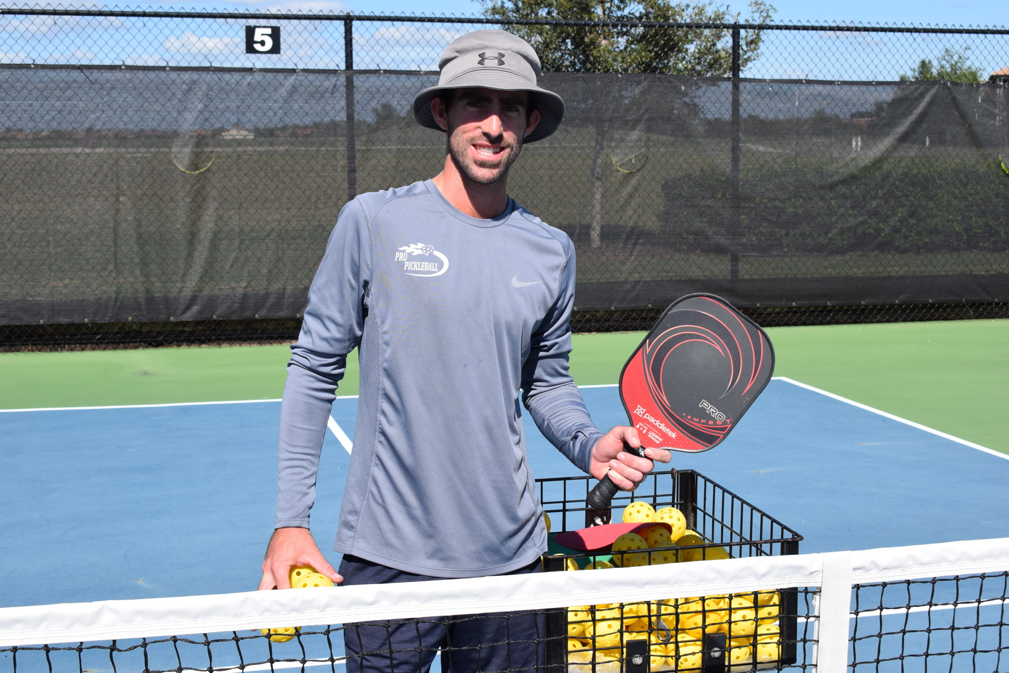 Jay Jaudon said the number of his pickleball students has doubled in Lakewood Ranch.