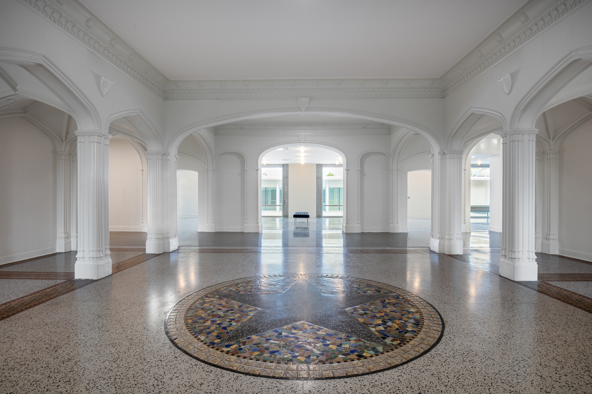 The museum's renovated Wendy G. Surkis & Peppi Elona Lobby immediately immerses museum-goers in an atmosphere of timeless elegance and creativity. (Courtesy Ryan Gamma)