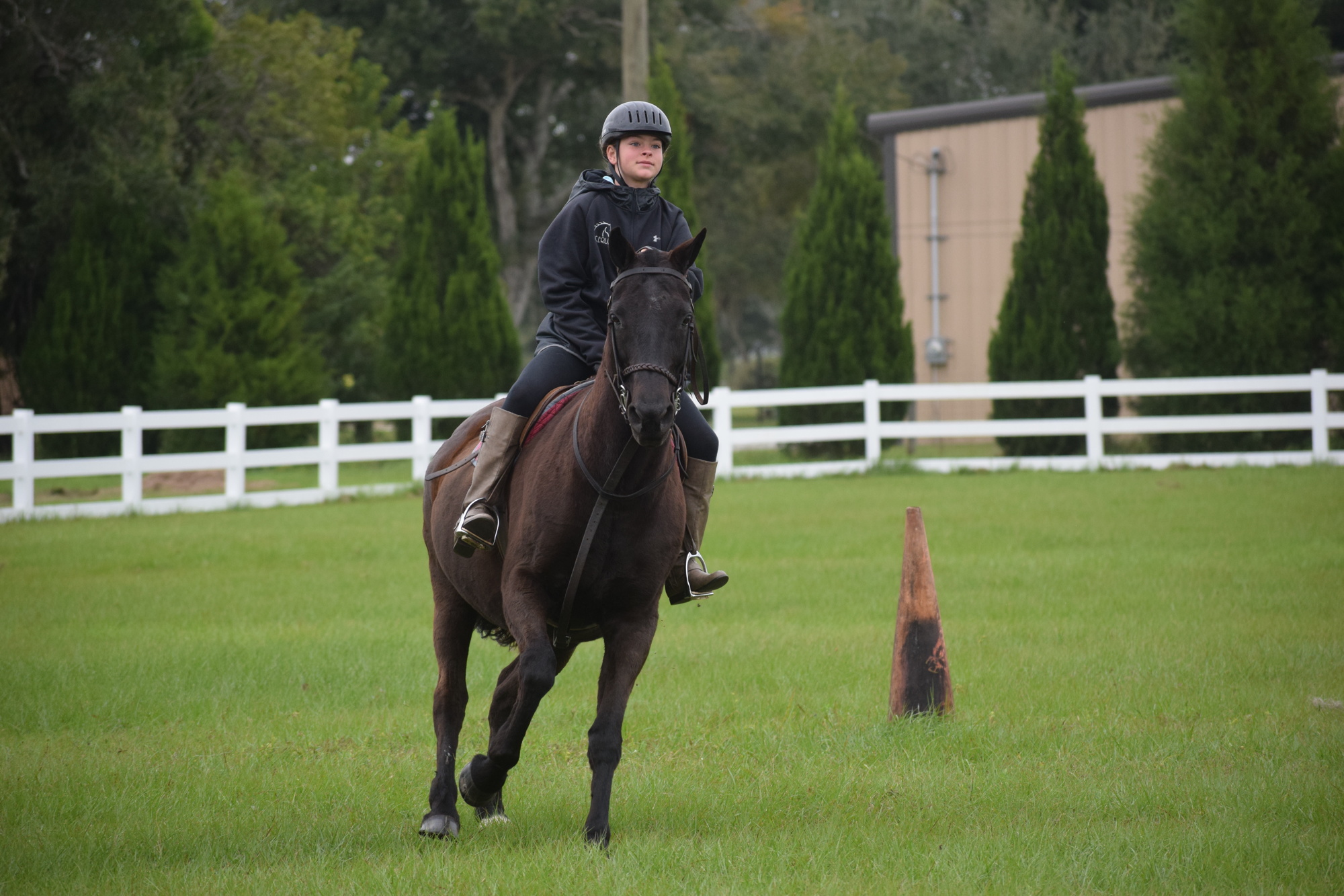 Maya Omachel, 12, hopes to play polo someday..