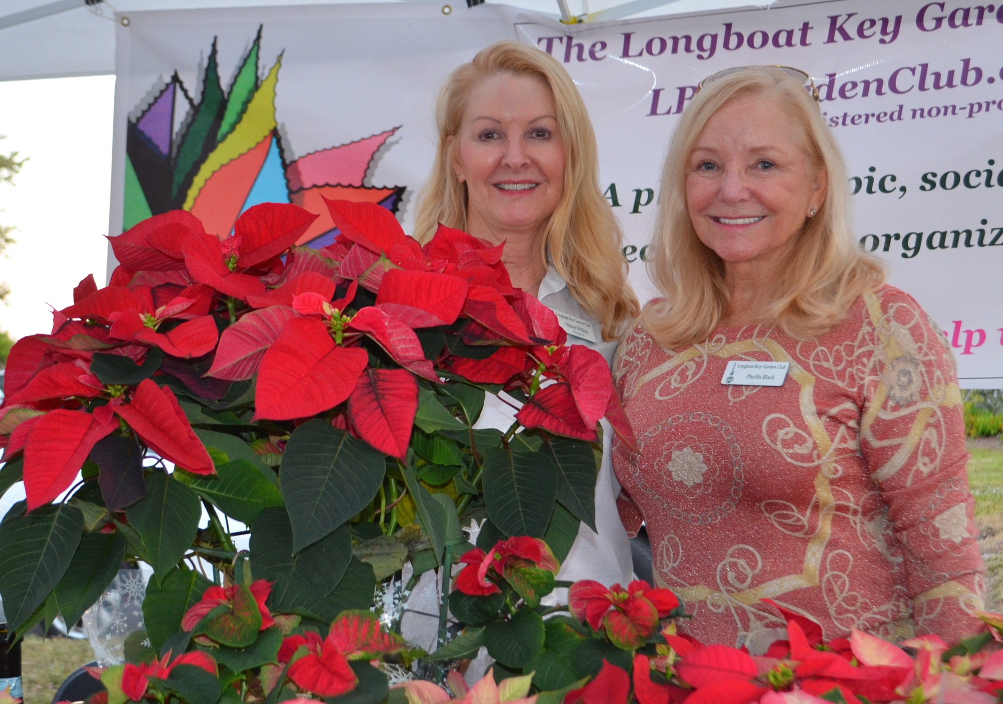 Longboat Key Garden Club's Susan Phillips and Phyllis Black.