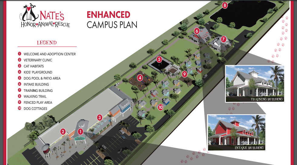 This site plan shows the current plan for facilities. Courtesy image.