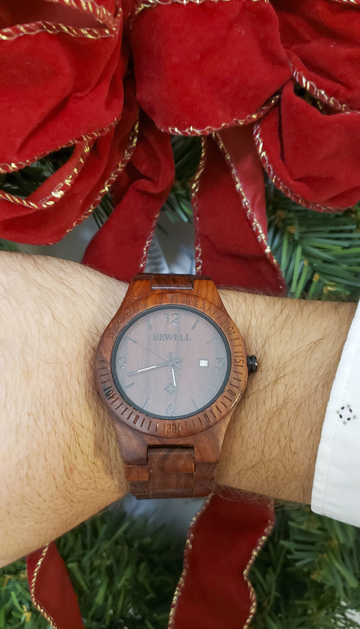 Chris Boothroyd's favorite Christmas gift is a watch from his brother. .