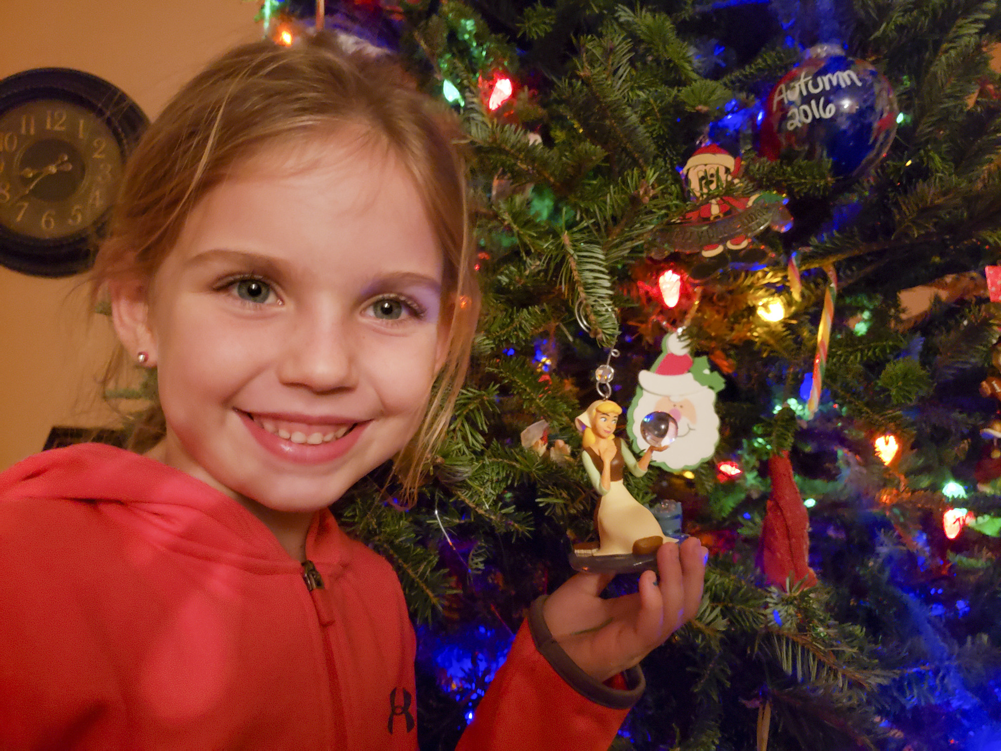 Autumn Bryan and her favorite ornament,