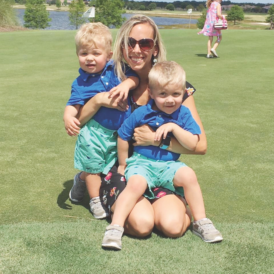 Jess McIntyre. Greenbrook resident and working mom  to sons Gavin, 5, and Jackson, 4
