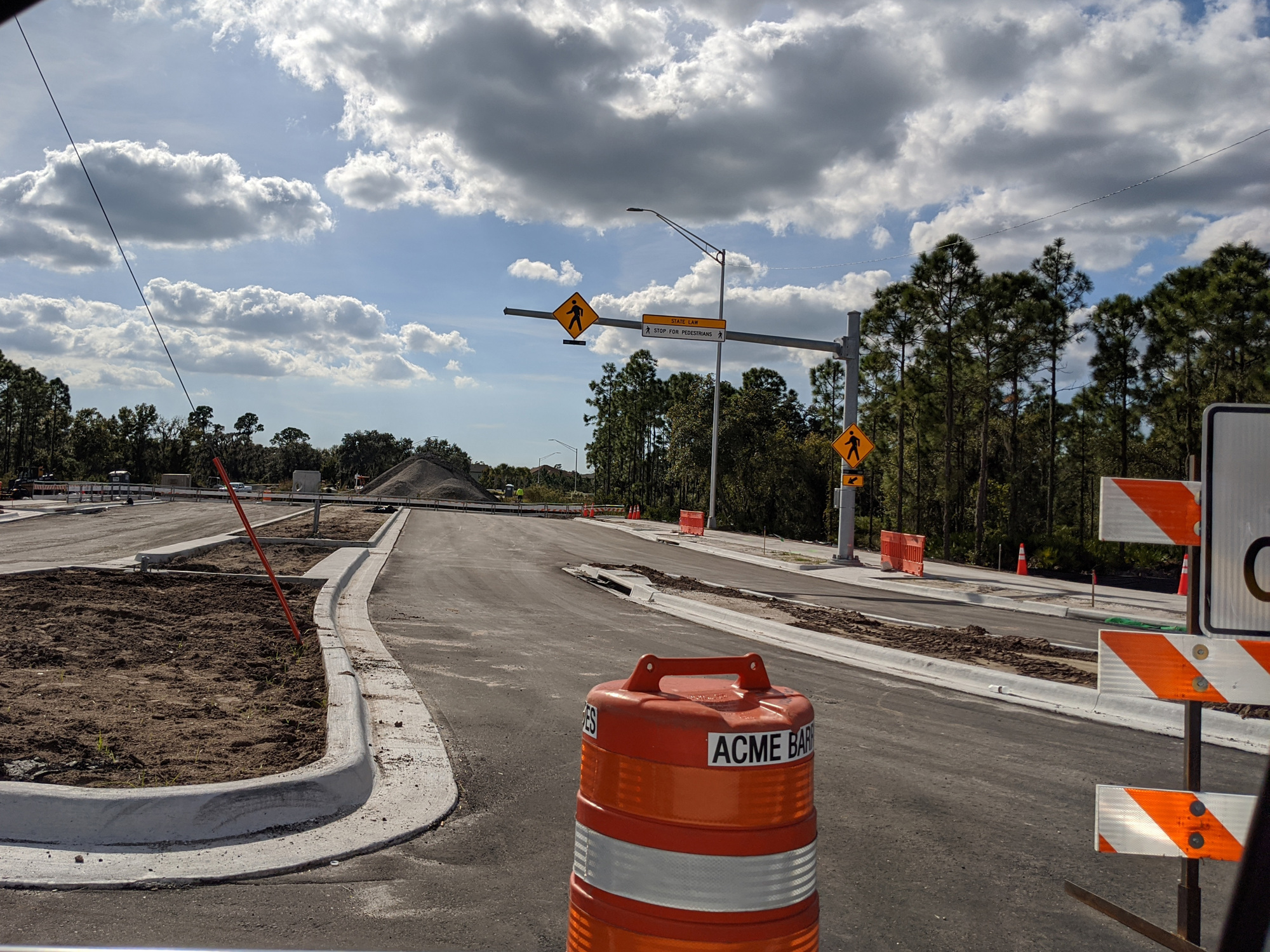 The Florida Department of Transportation is constructing its first of nine planned roundabouts in East County. The first is at State Road 64 and Rye Road/White Eagle Boulevard.