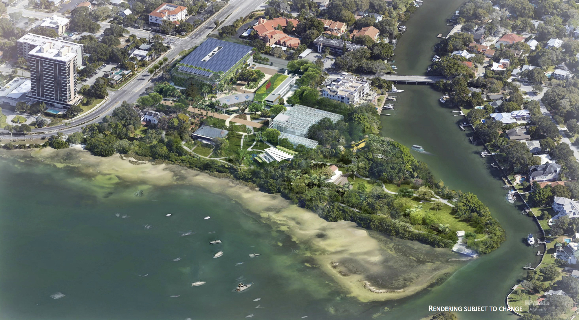 Selby Gardens is revising its original master plan, depicted in this concept image. Although the initial master plan was controversial, Selby leaders hope the new proposal will garner broad support.