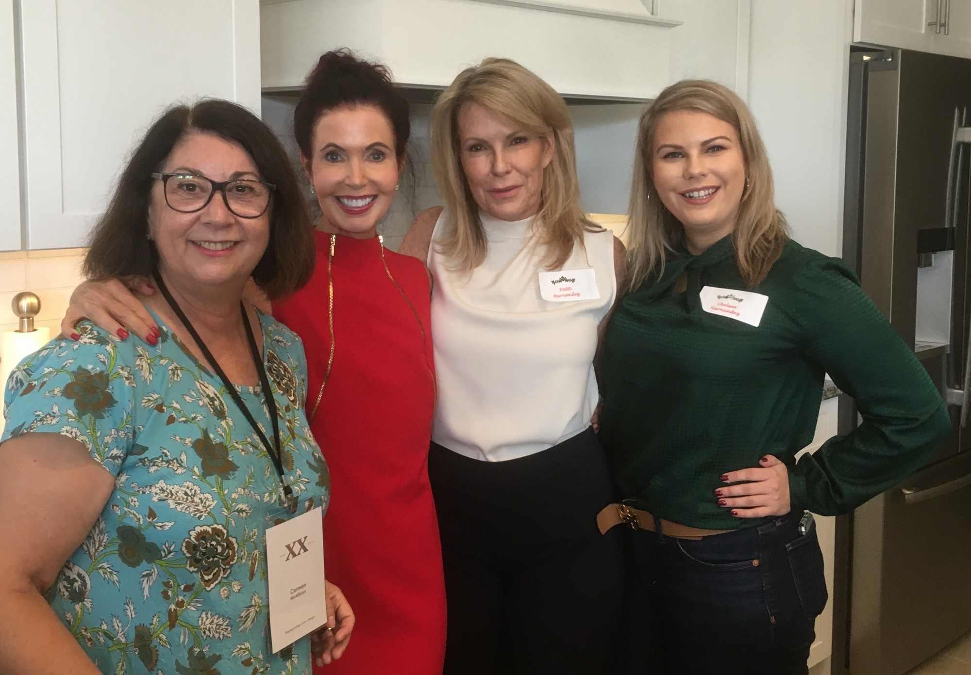 Carmen McAllister, Katherine Pike, Patti and Chelsea Hernandez get together at the Palm Aire Women's Club Holly Jolly. Courtesy photo.