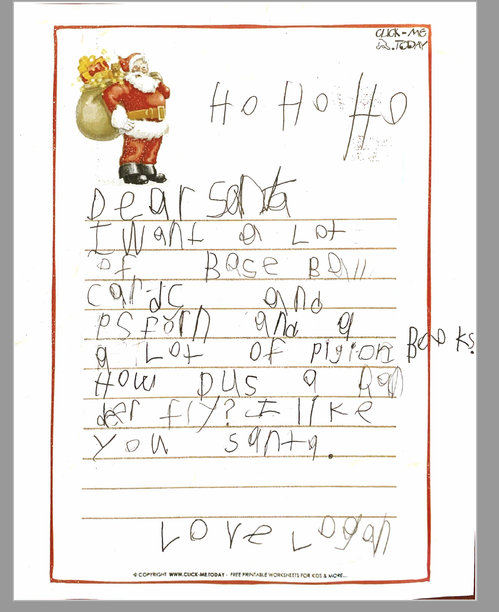 Logan's letter