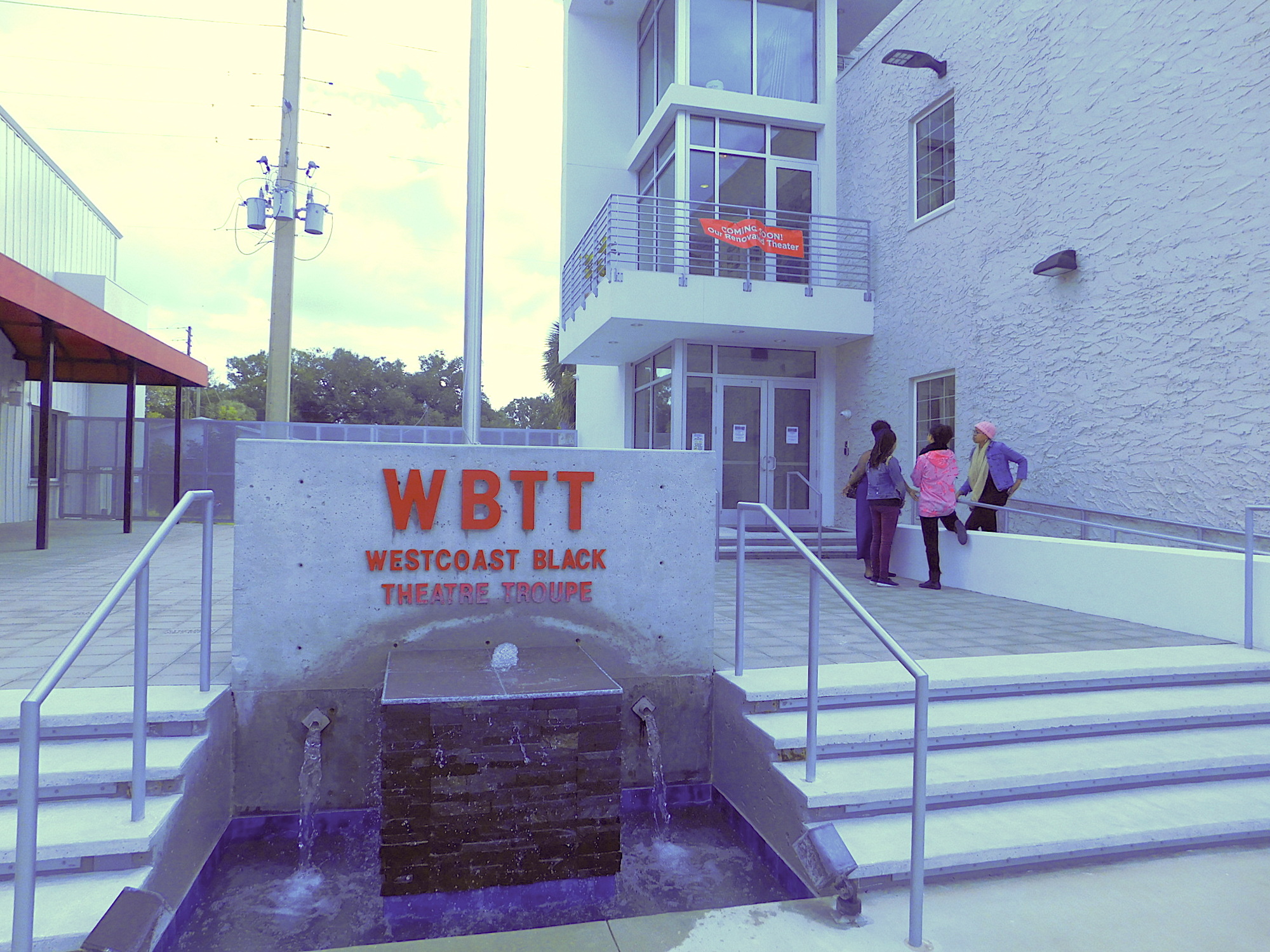 Patrons installed a fountain between the buildings at WBTT to make sure Nate Jacobs' name would always be in a prominent place.