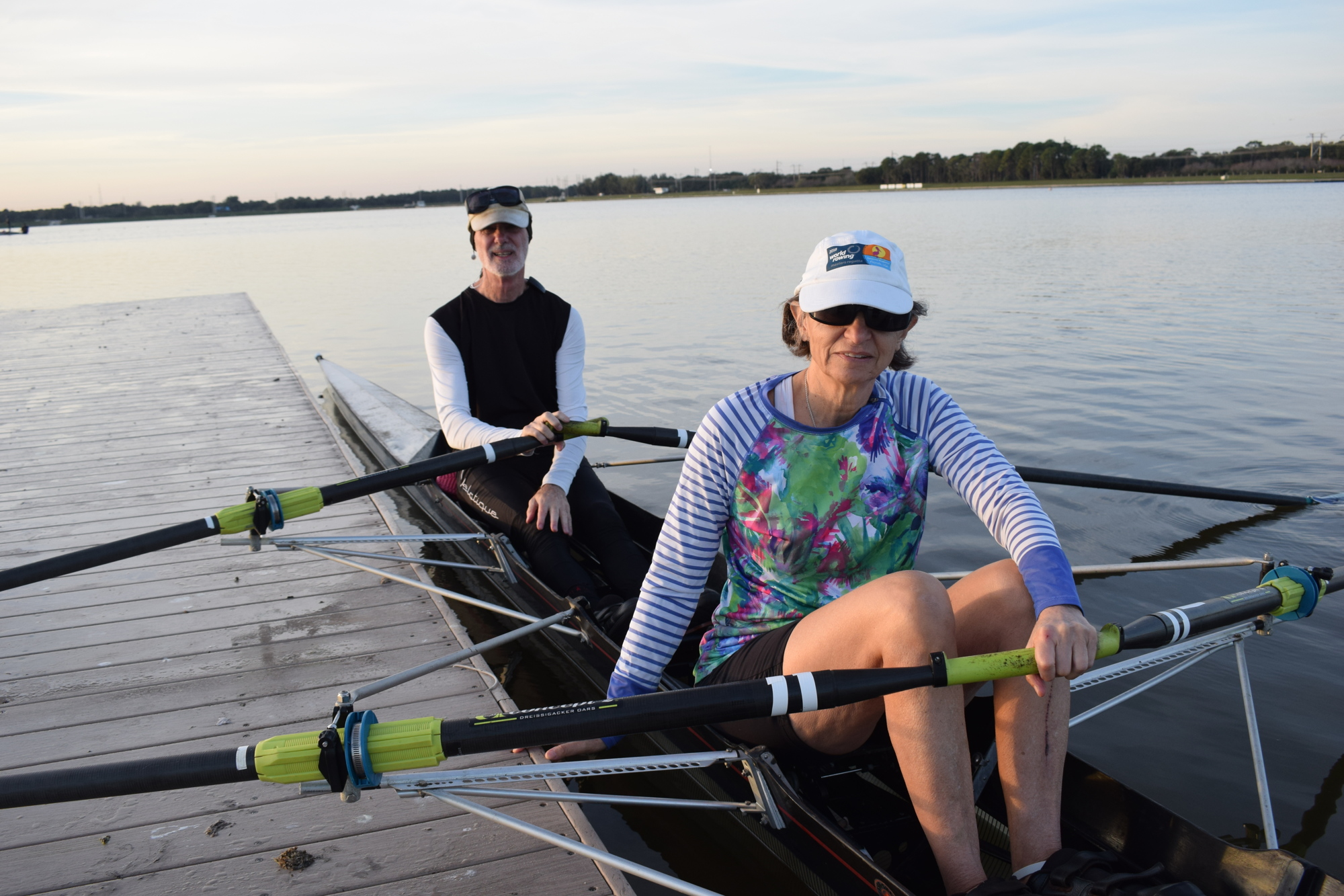 Linda and James Mumford are happy Nathan Benderson Park hooked them up with coach Bob Berry.