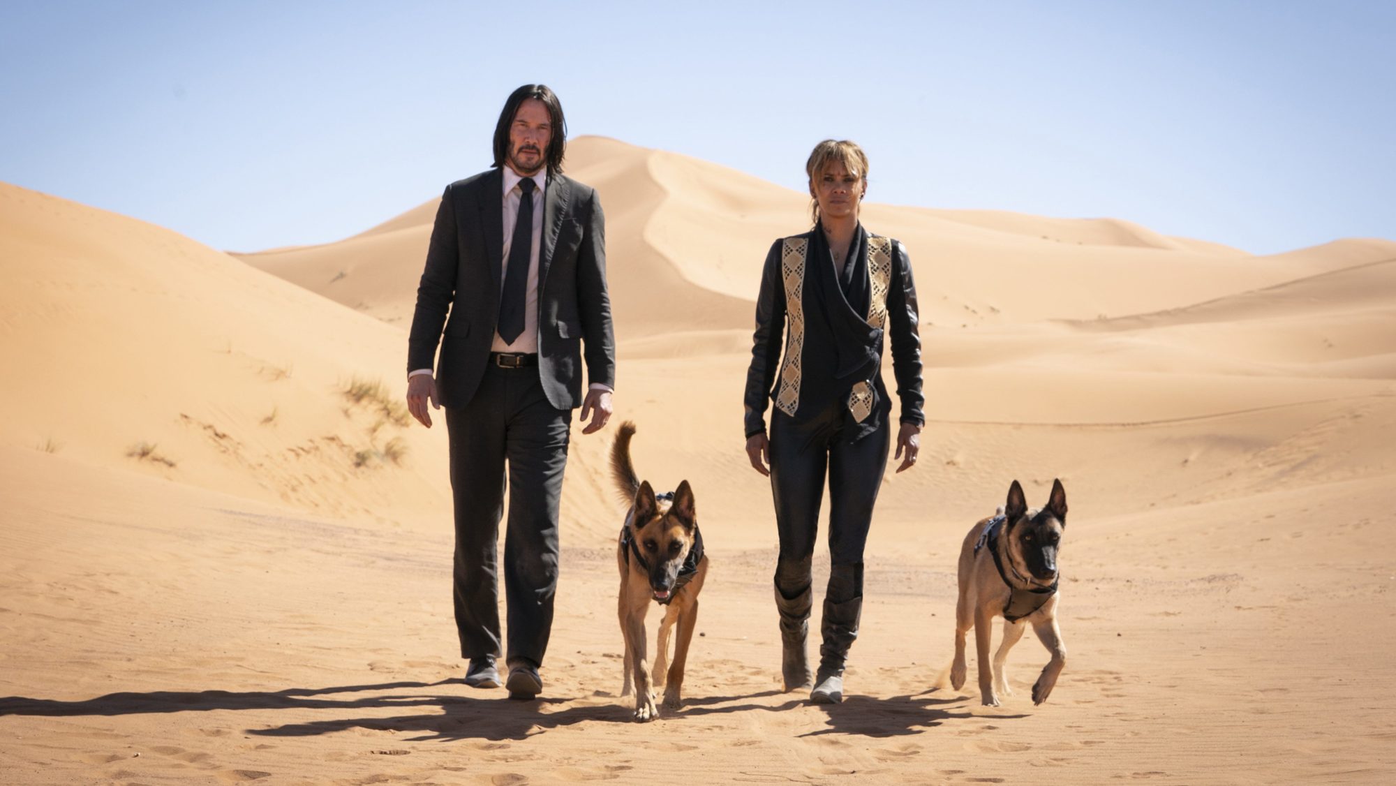 Keanu Reeves, Halle Berry, and two very good boys in 