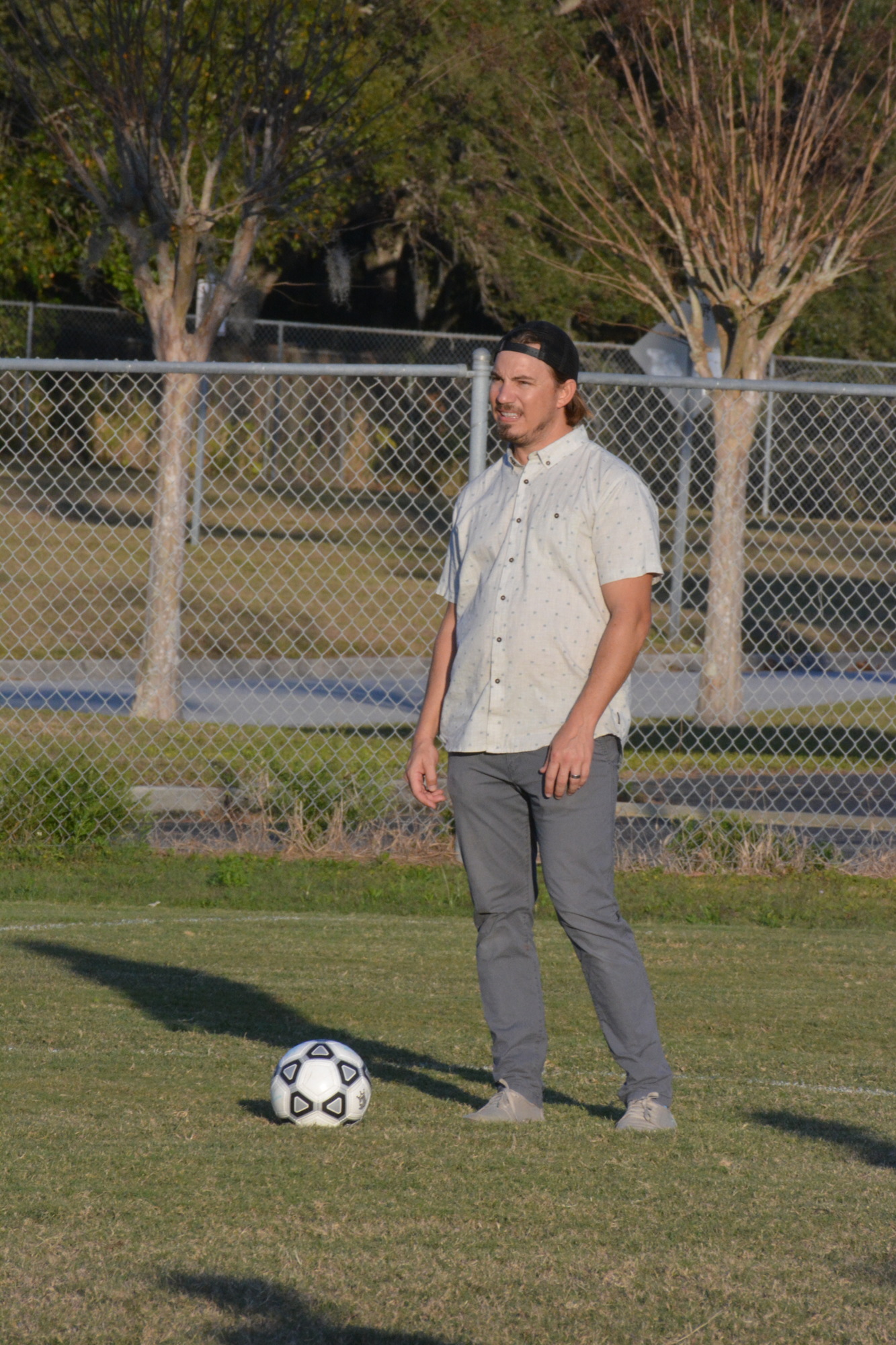 Parker Thurman is in his third season coaching boys soccer at Sarasota High.