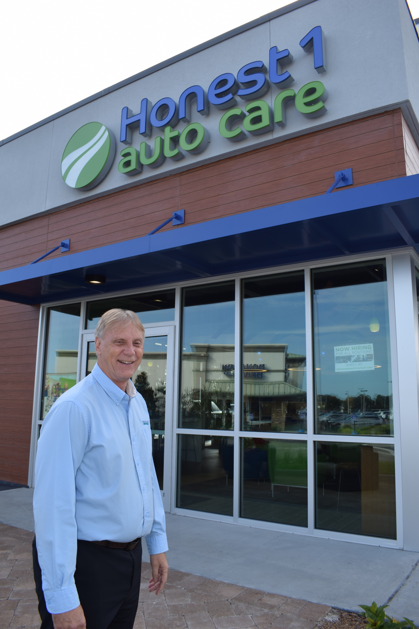 Eric Sewell, the vice president of operations for Honest1 Auto Care, said the building design fits with other local retail businesses.