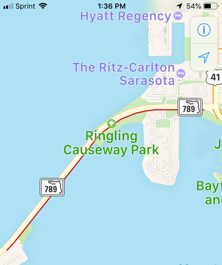 Look familiar? Traffic frequently backs up over the Ringling Bridge in the afternoons. 