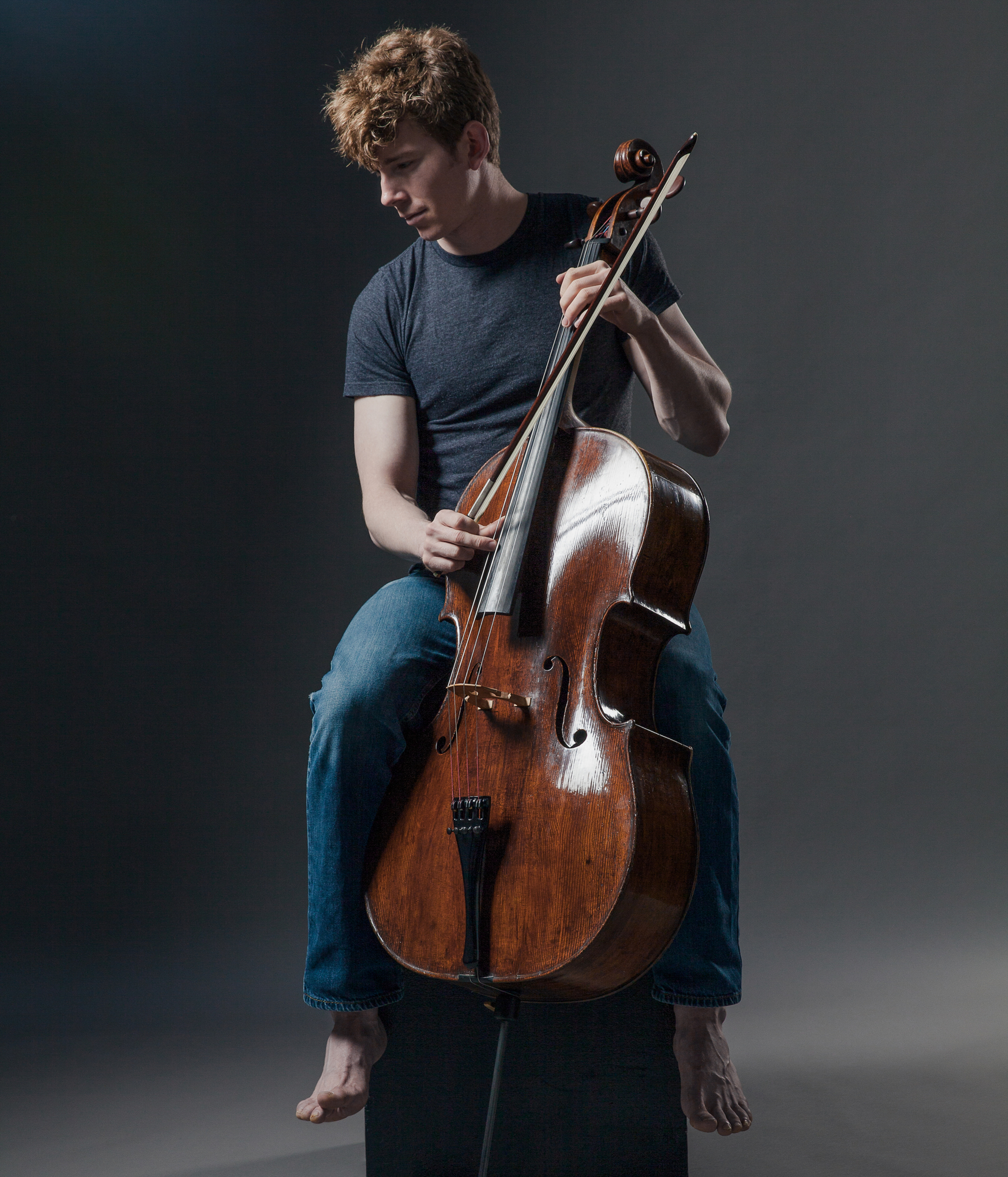 Joshua Roman gave a full-bodied rendition of Brahms Double Concerto for violin and cello. (Photo by Hayley Young)
