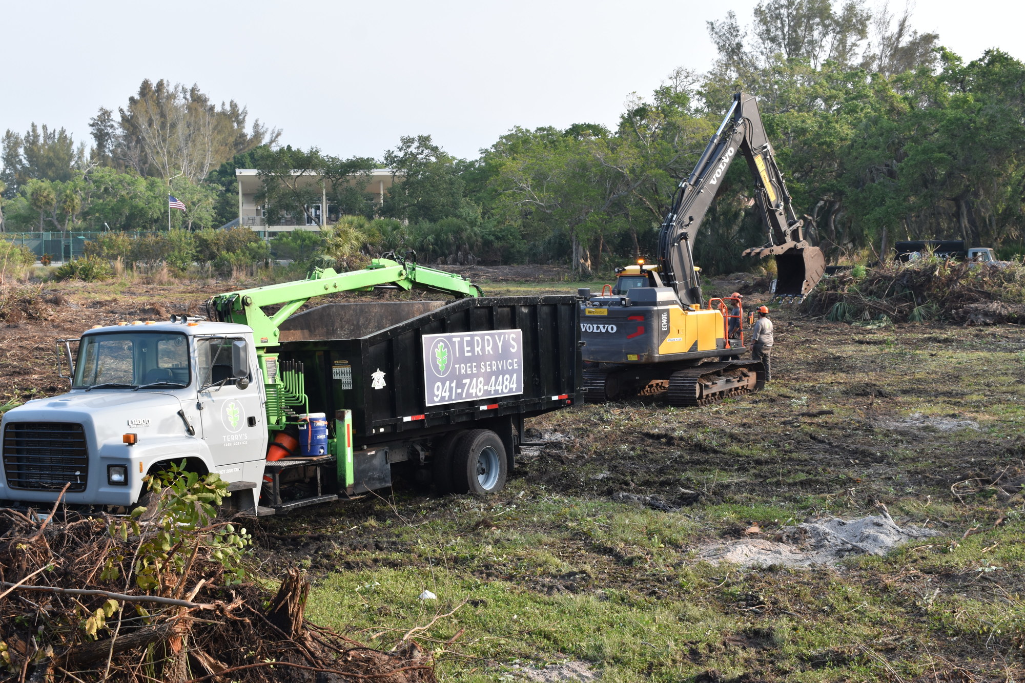 Crews from Terry’s Tree Service are already ahead of schedule, according to Longboat Key town projects manager Charlie Mopps.