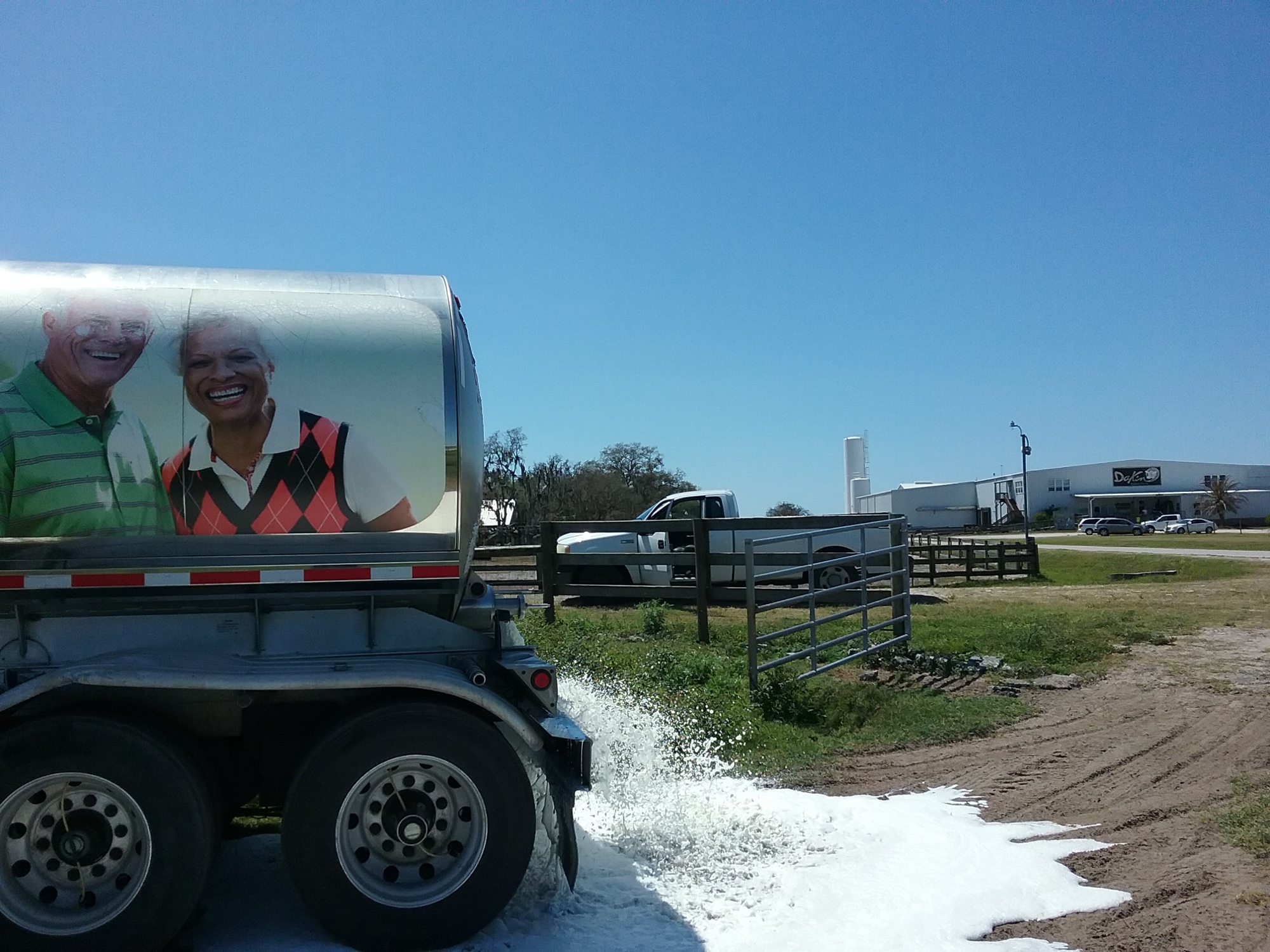 Dakin Dairy Farms in Myakka is dumping about 7,000 gallons of milk per day because it has no buyers. Courtesy photo.
