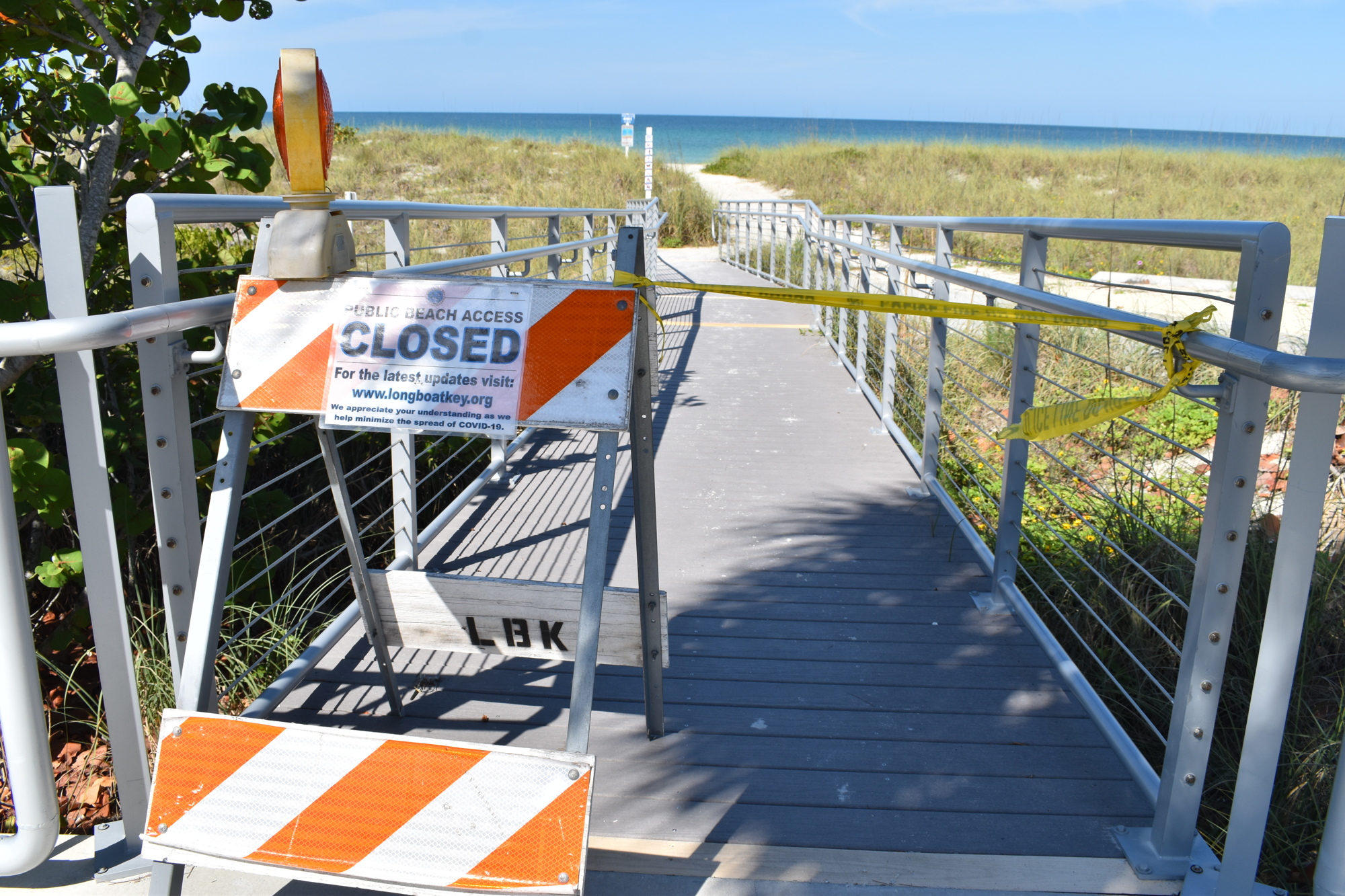 The town of Longboat Key decided to close its 12 public beach access points on March 21.