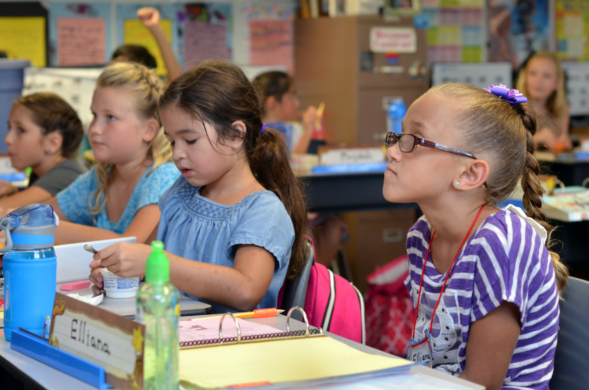 Under a new plan, students would be spaced six feet apart in the classrooms. File photo