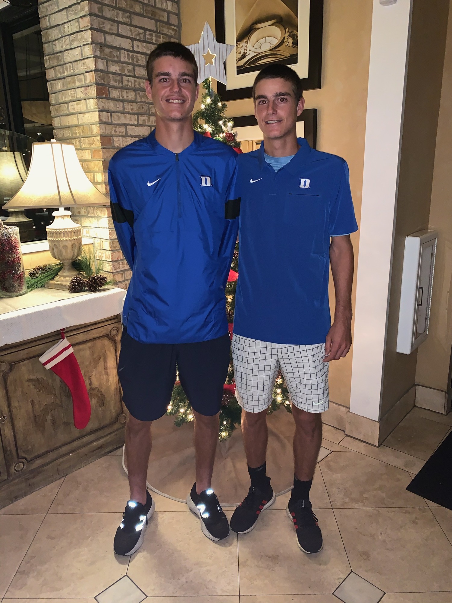 7. Twins Connor and Jake Krug committed to Duke for tennis. Photo courtesy Dick Vitale.