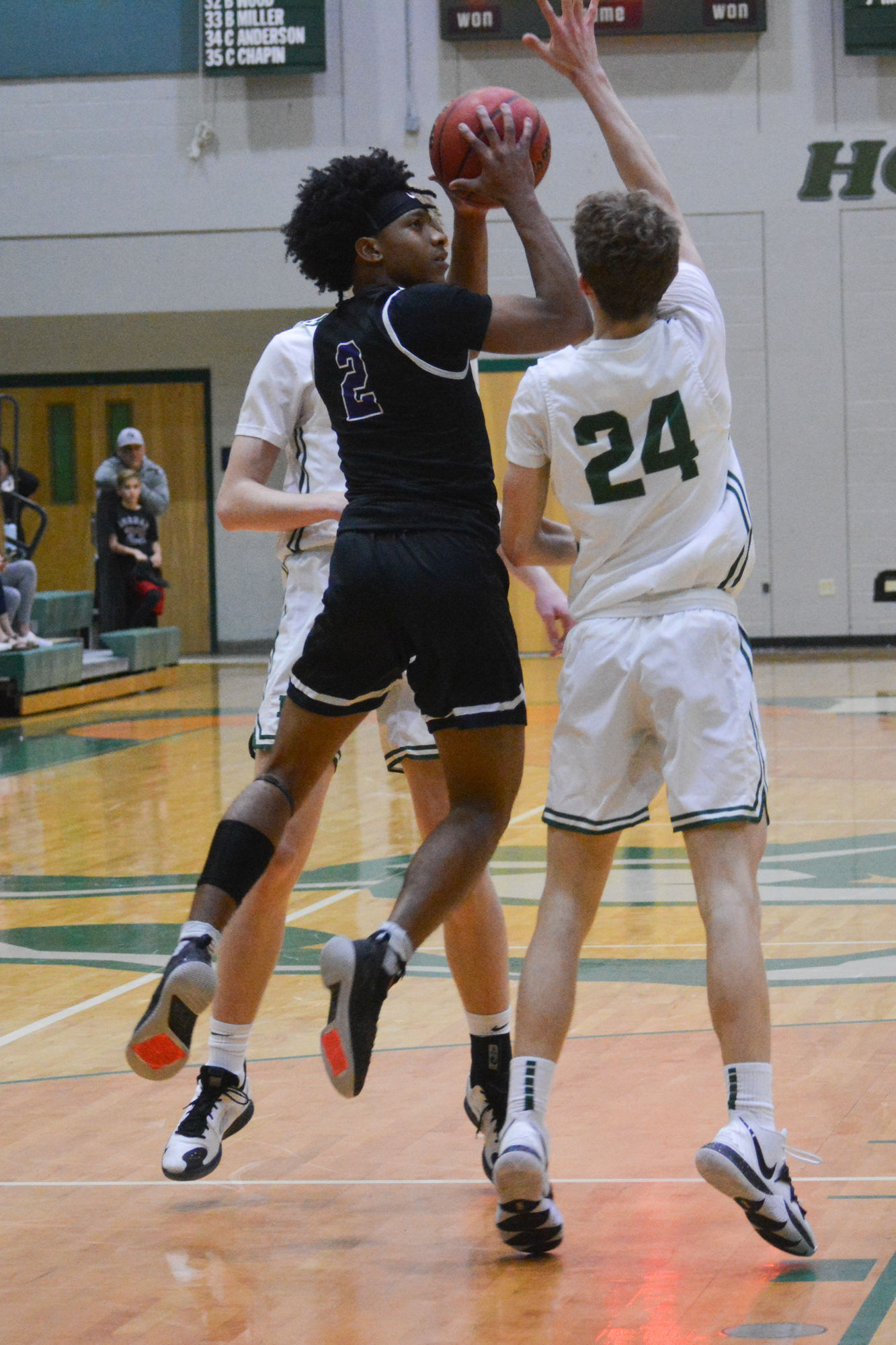 5. Booker guard Noah Dubose battles while getting off a layup. Tornadoes coach Markus Black urged his team to be more physical and they responded against Cocoa.