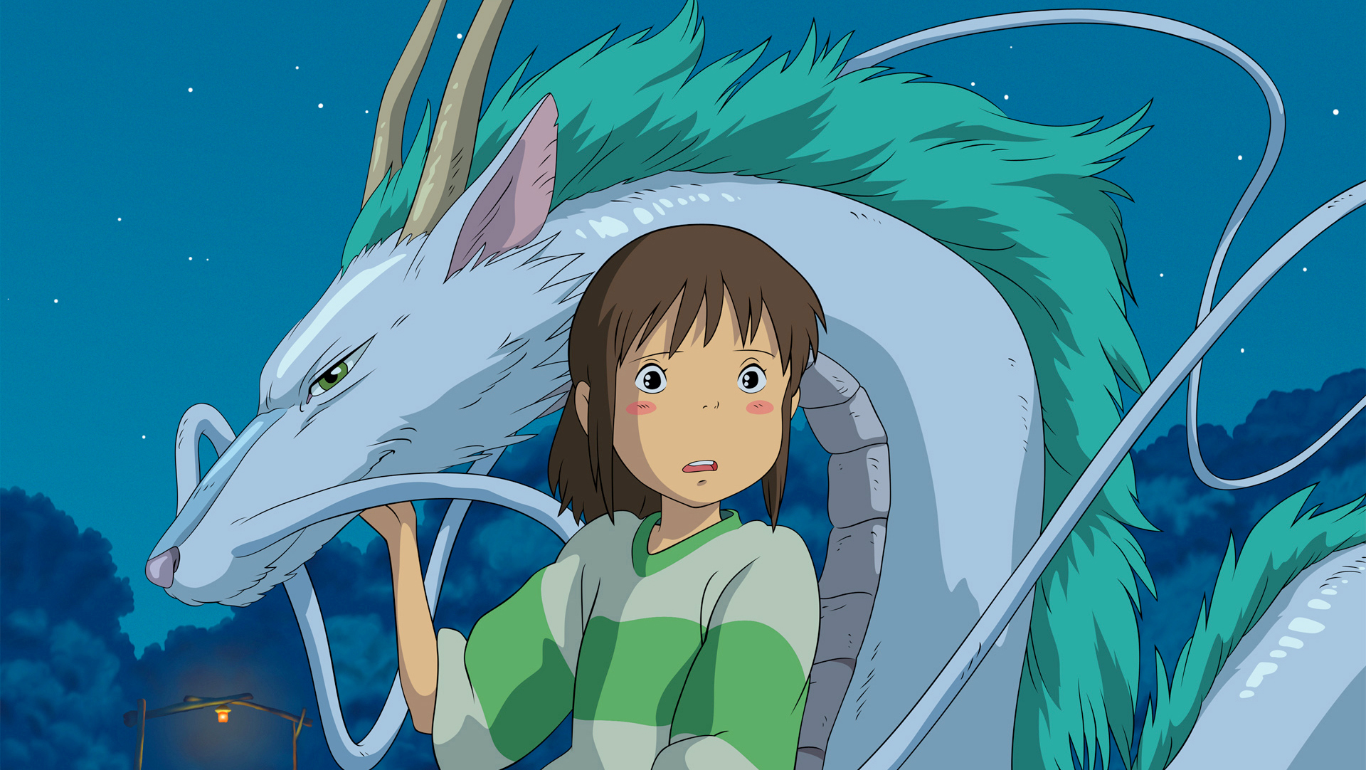 Chihiro and her new dragon friend. Photo source: HBO Max.